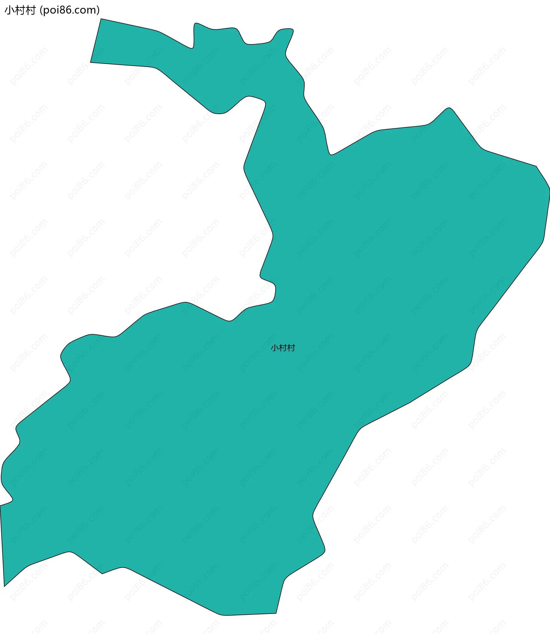 小村村边界地图