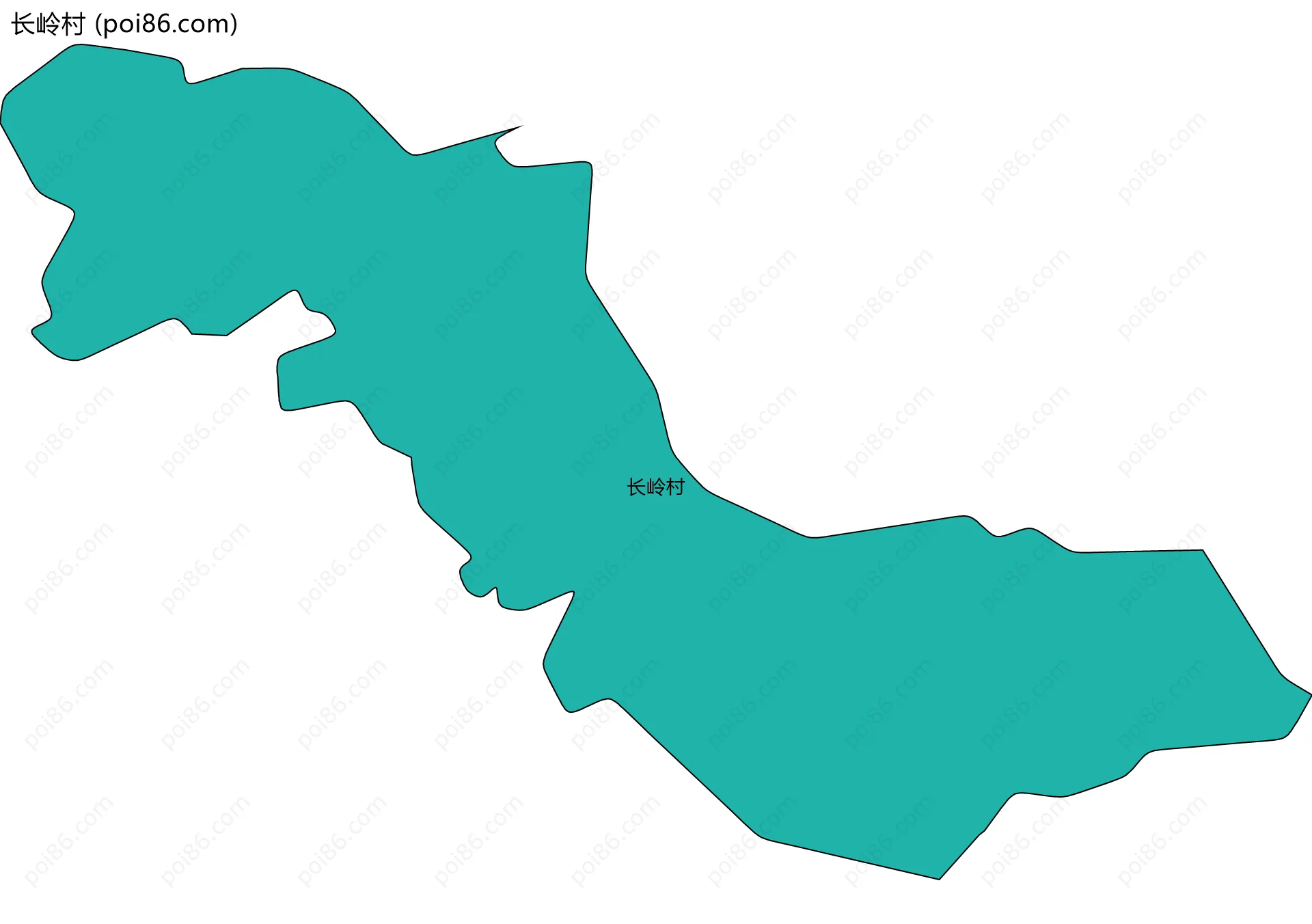 长岭村边界地图