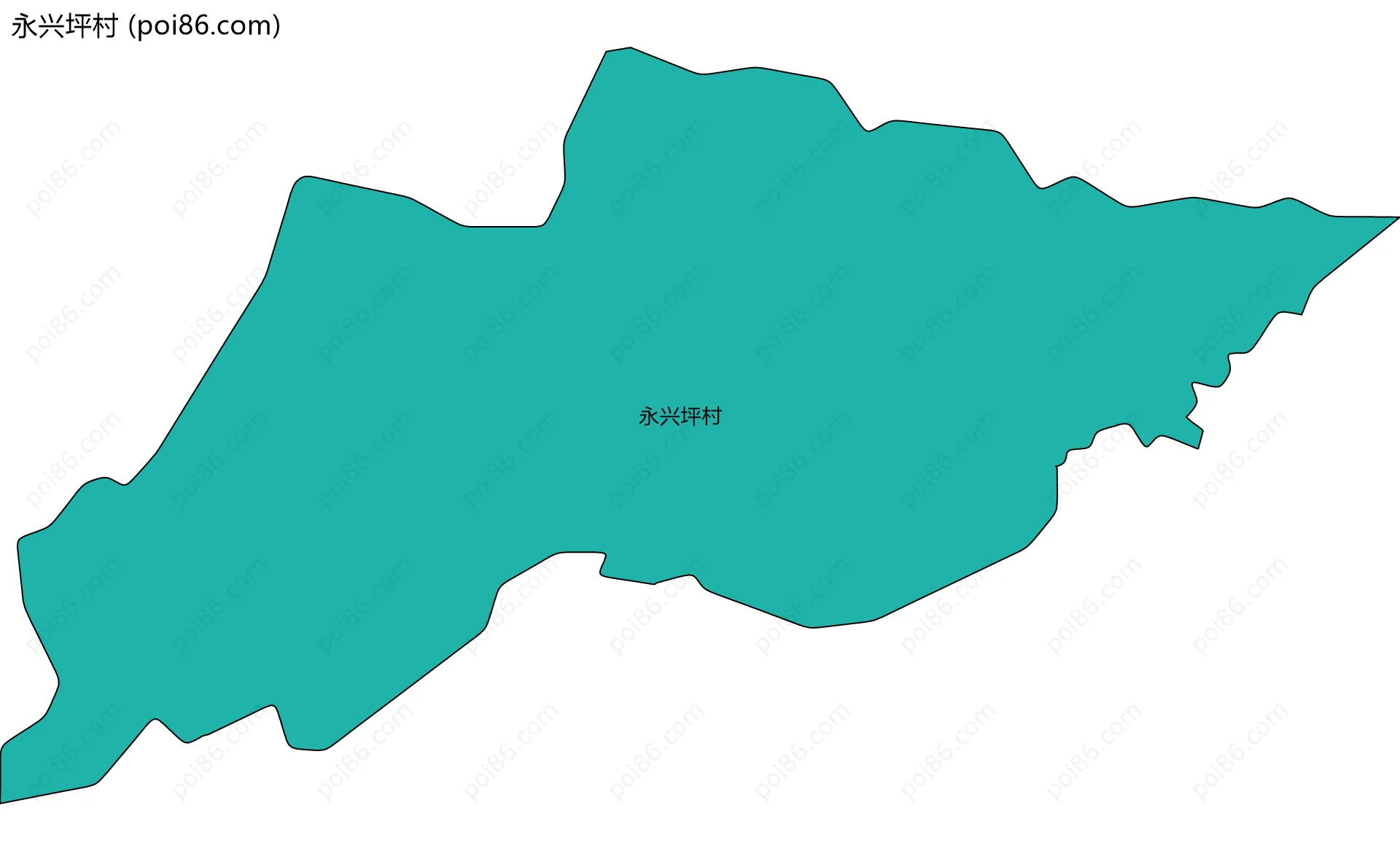 永兴坪村边界地图