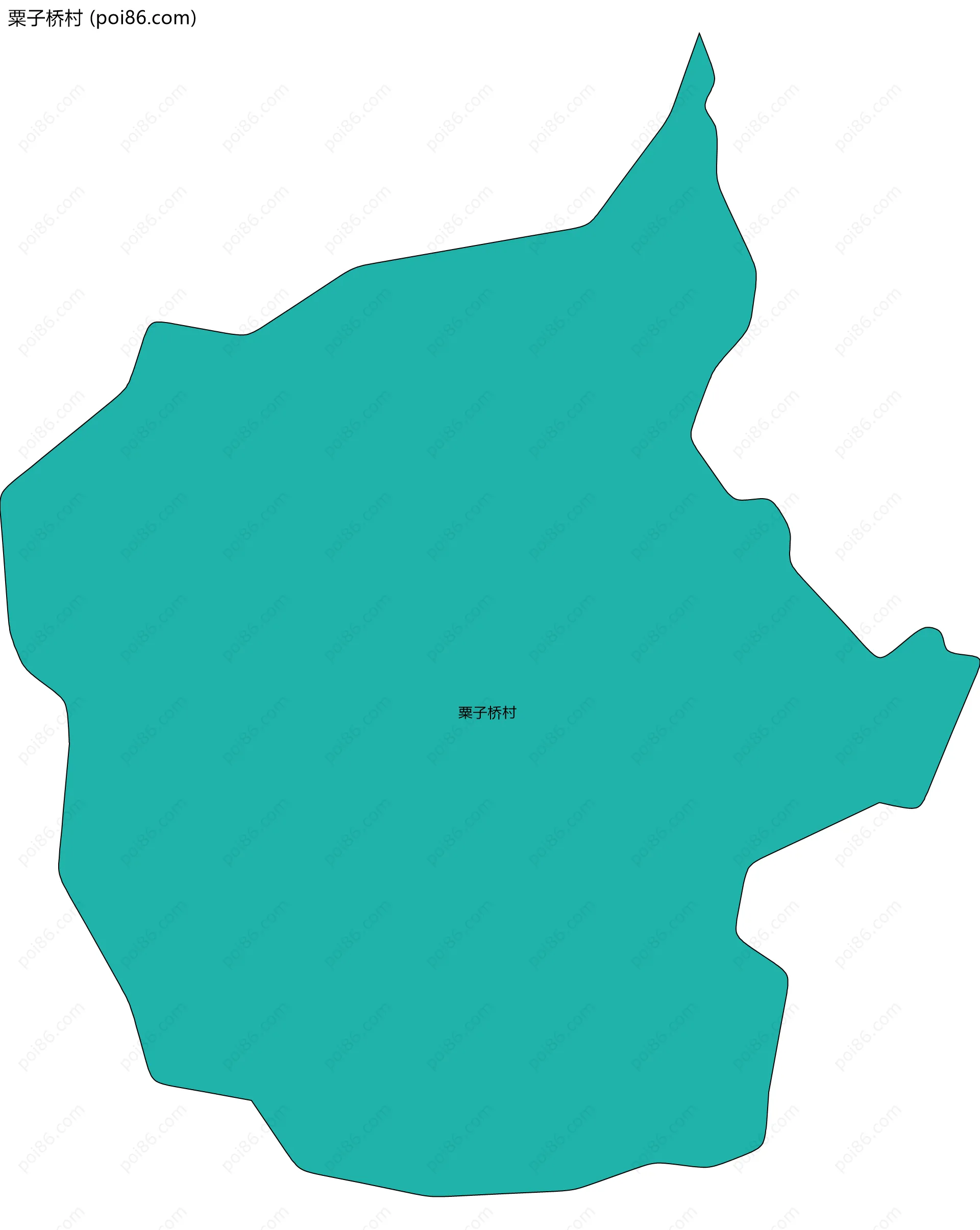 粟子桥村边界地图