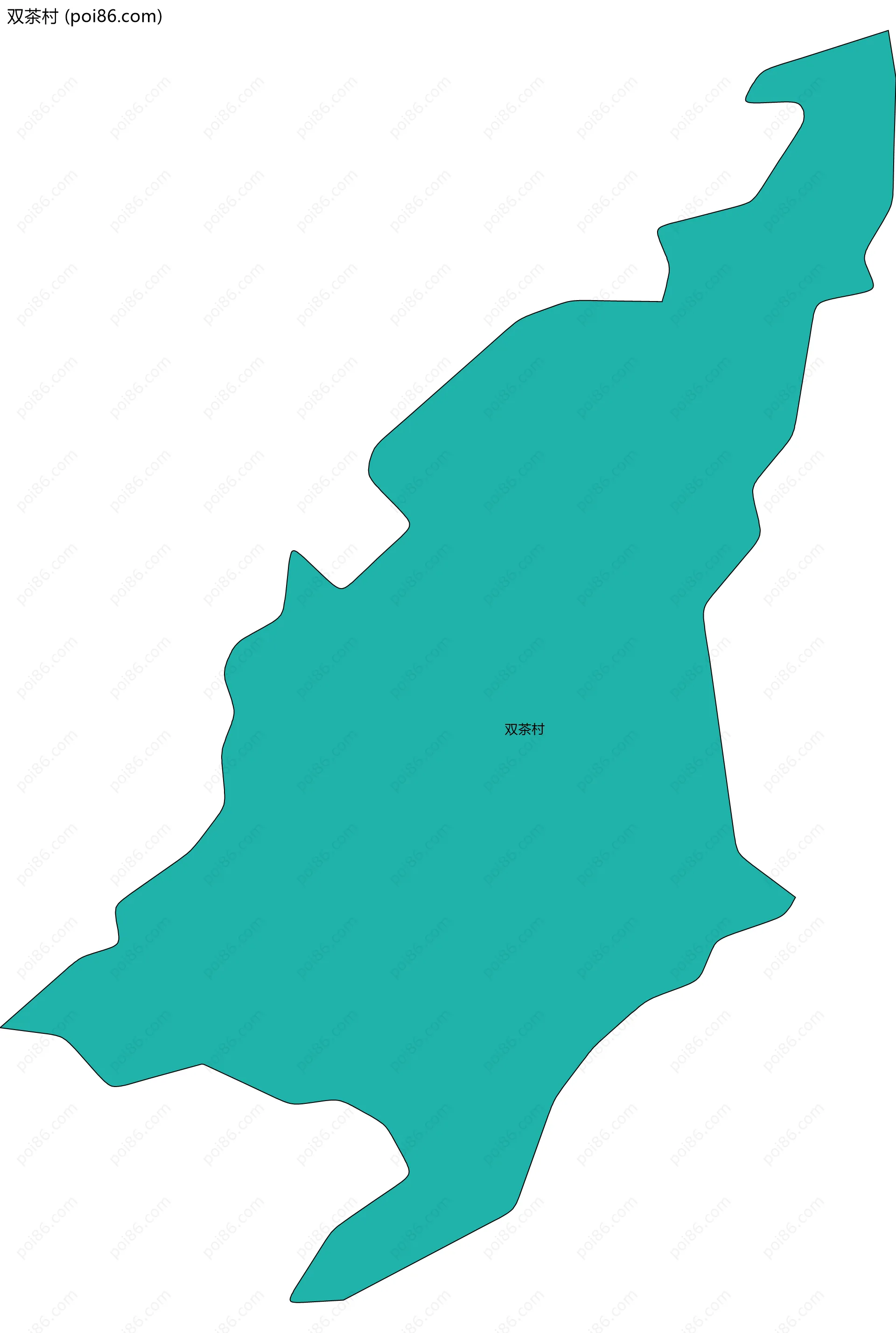 双茶村边界地图