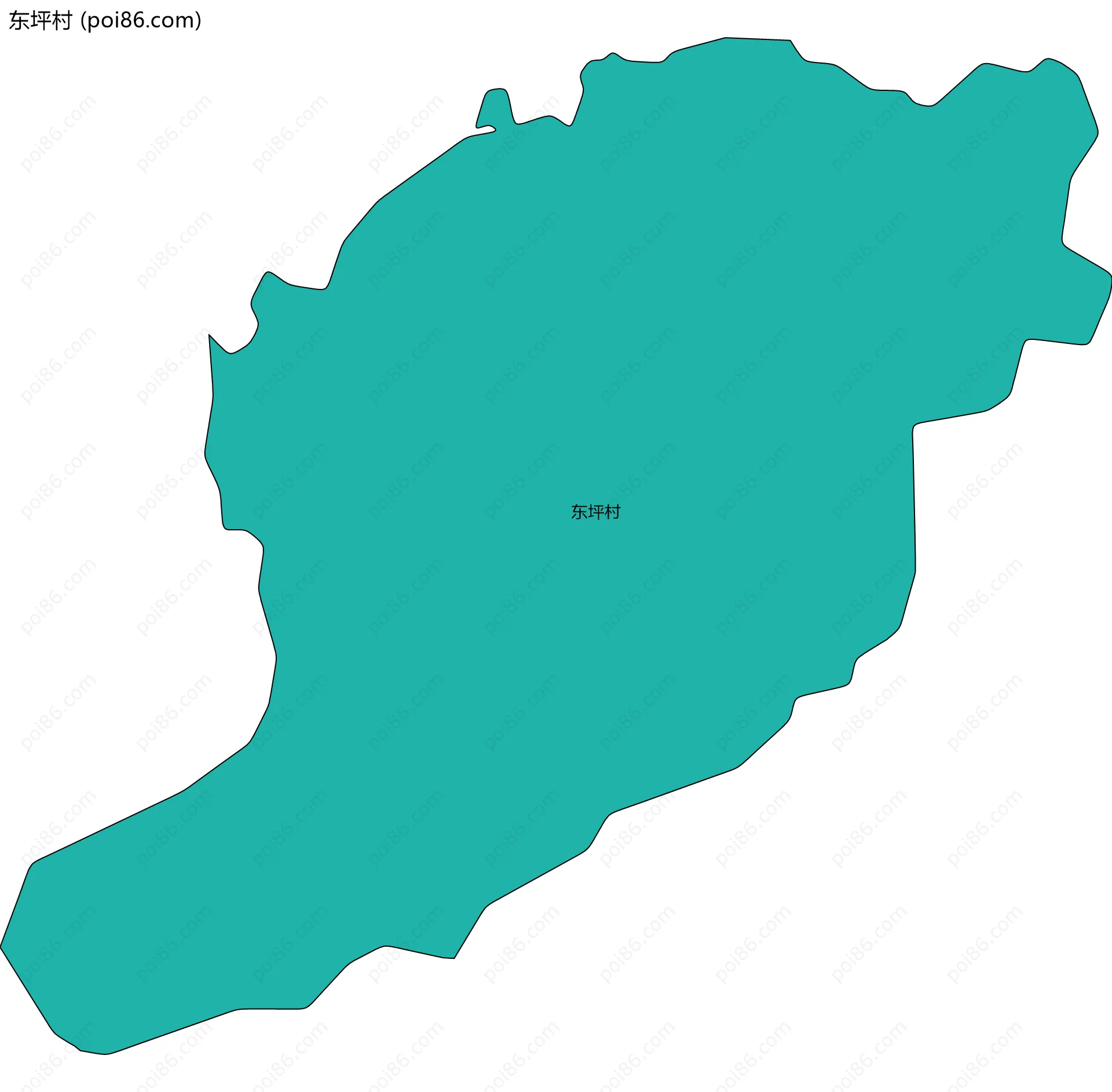 东坪村边界地图