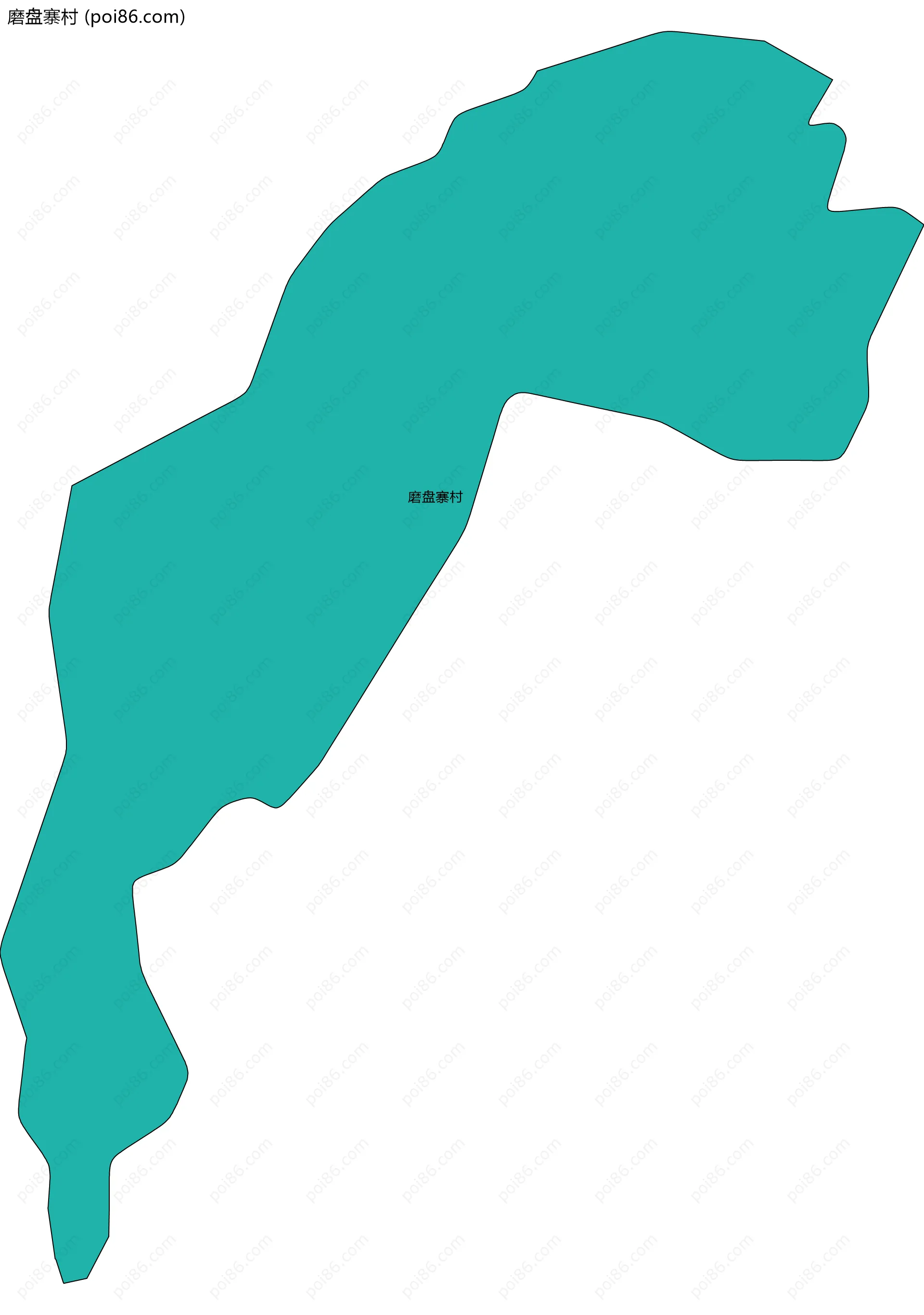 磨盘寨村边界地图