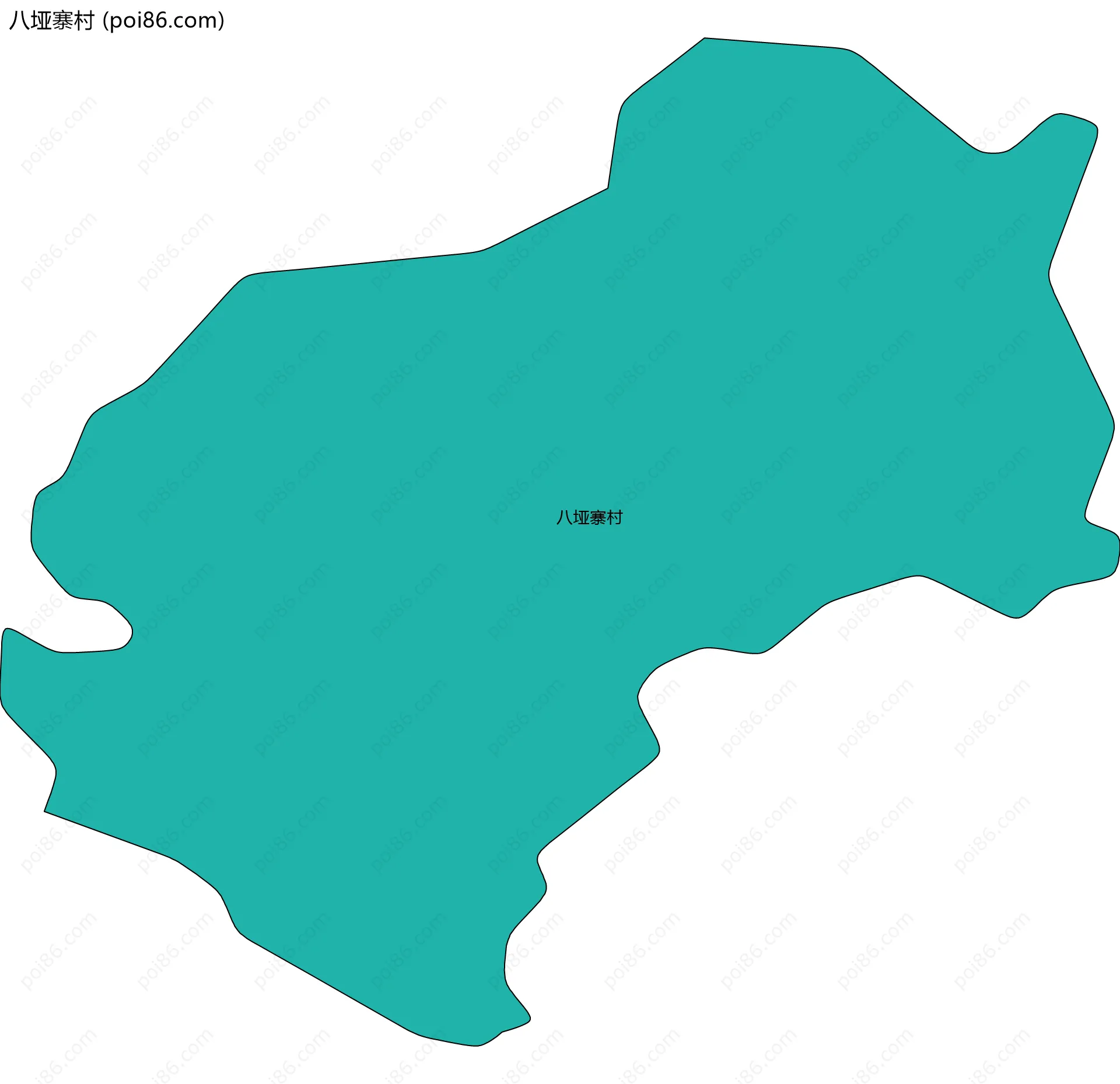 八垭寨村边界地图