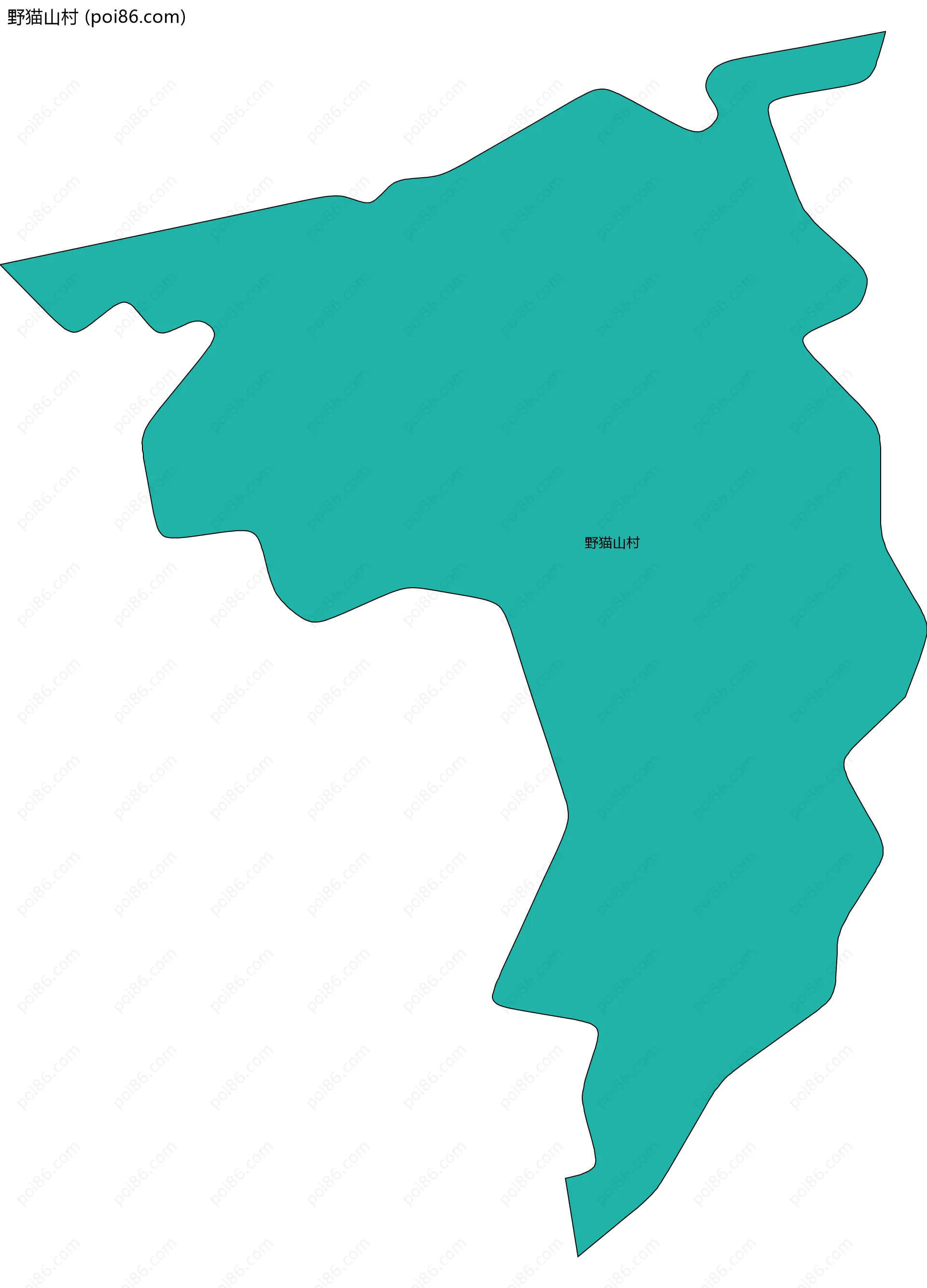 野猫山村边界地图