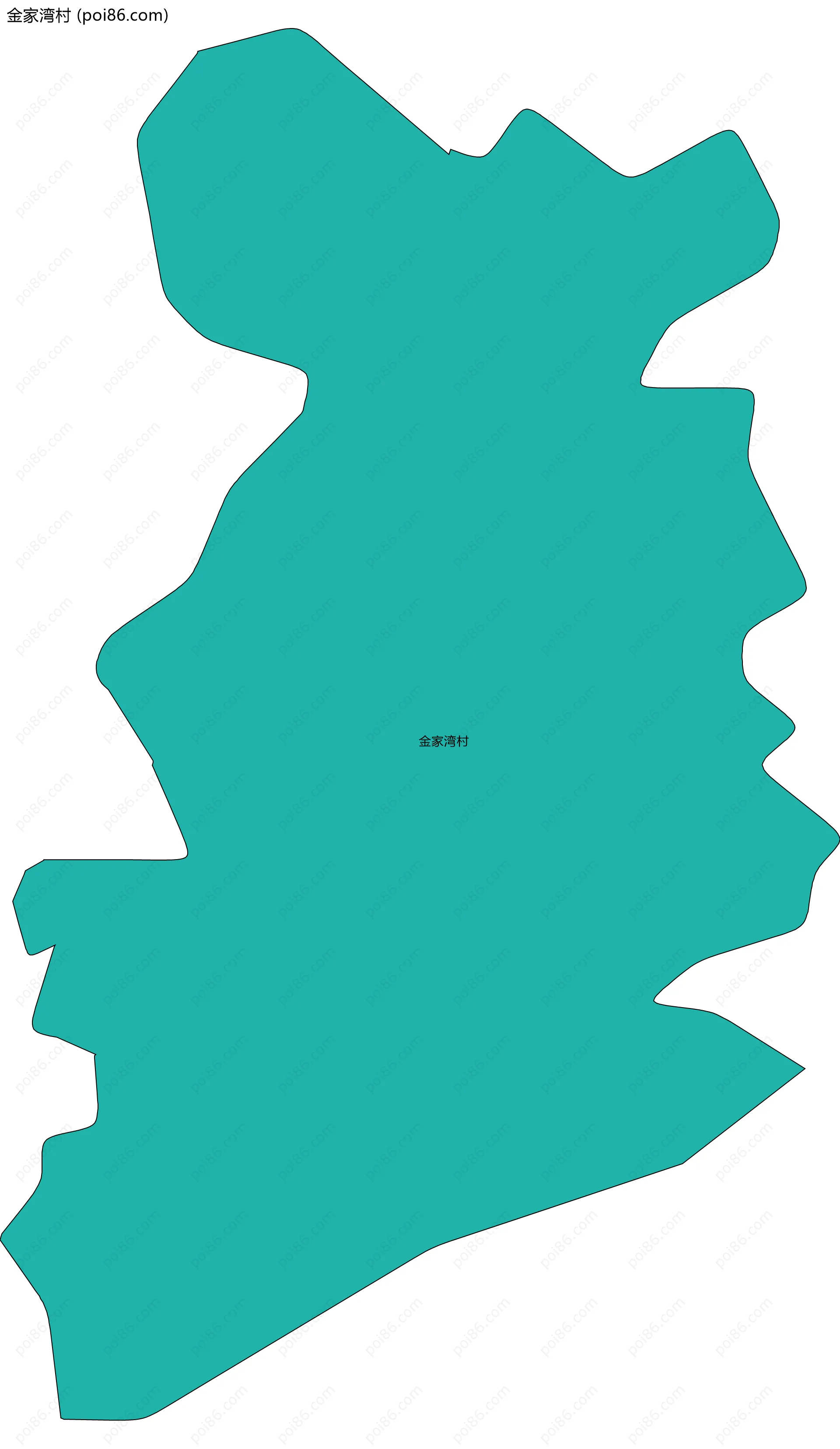 金家湾村边界地图