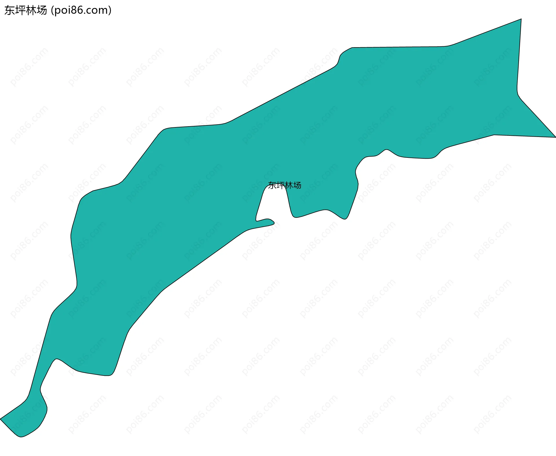 东坪林场边界地图