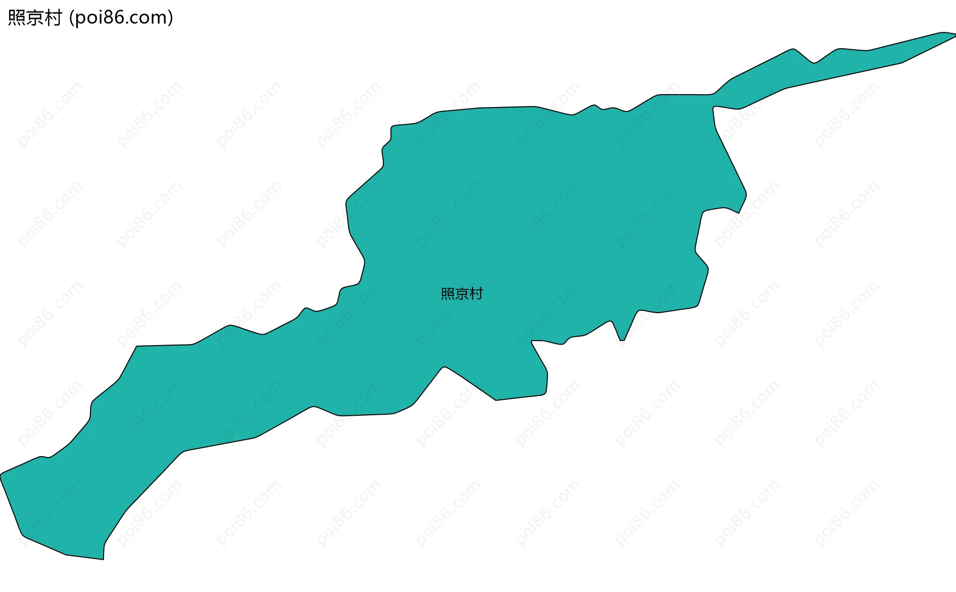 照京村边界地图