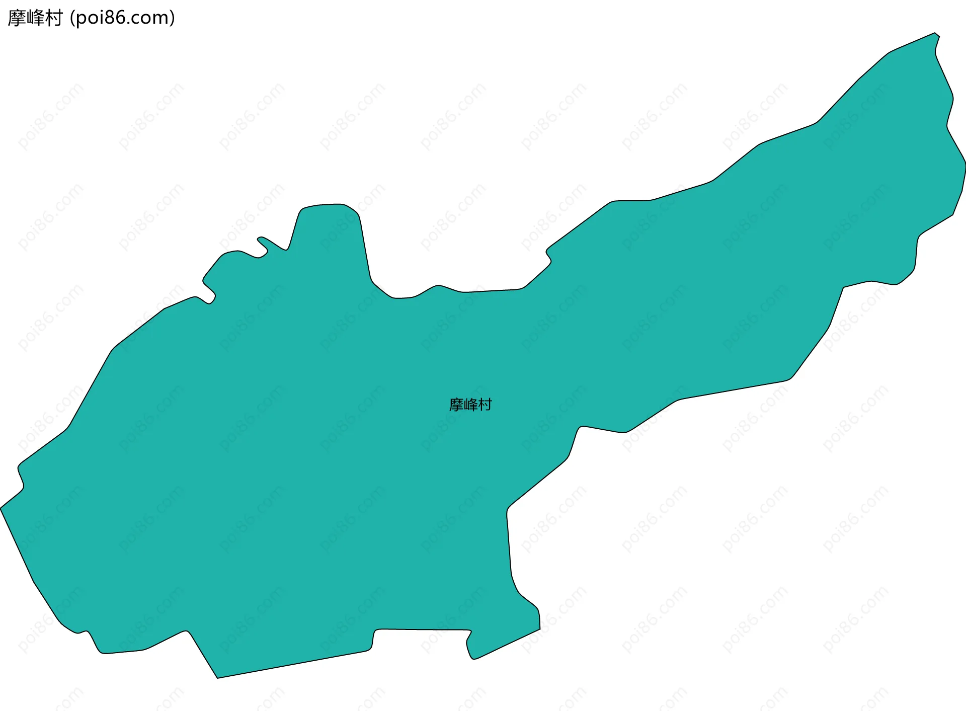 摩峰村边界地图