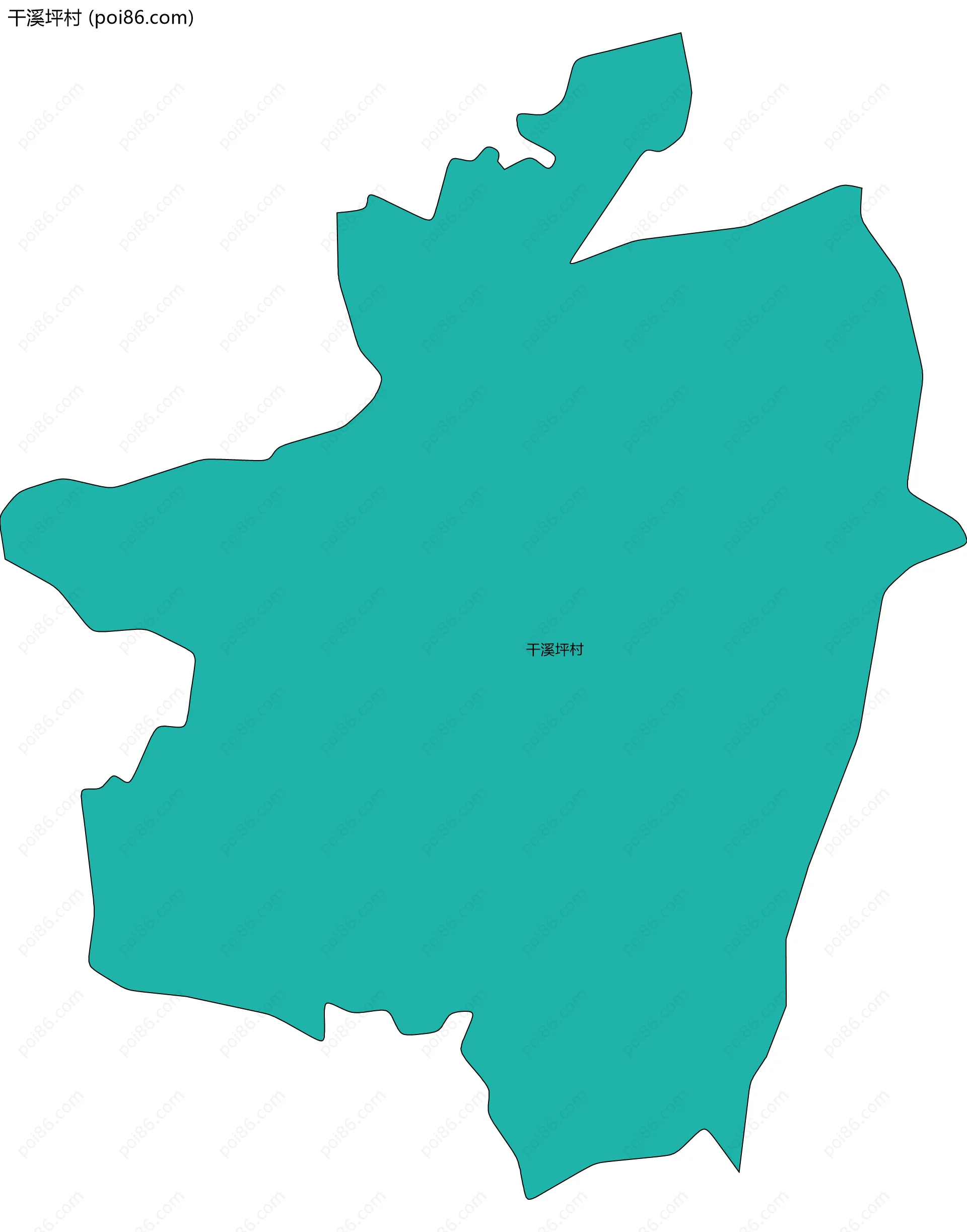 干溪坪村边界地图