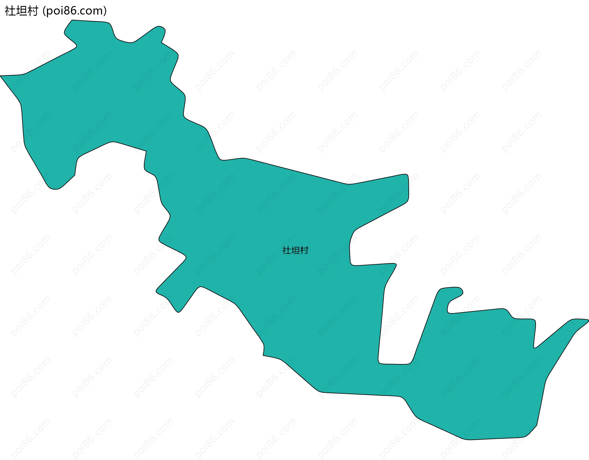 社坦村边界地图