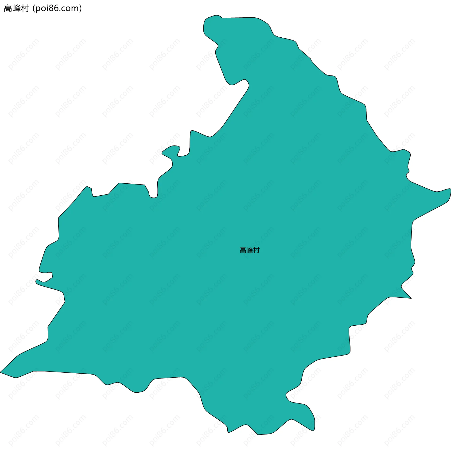 高峰村边界地图