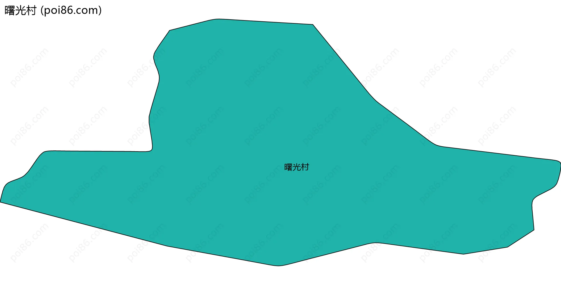 曙光村边界地图