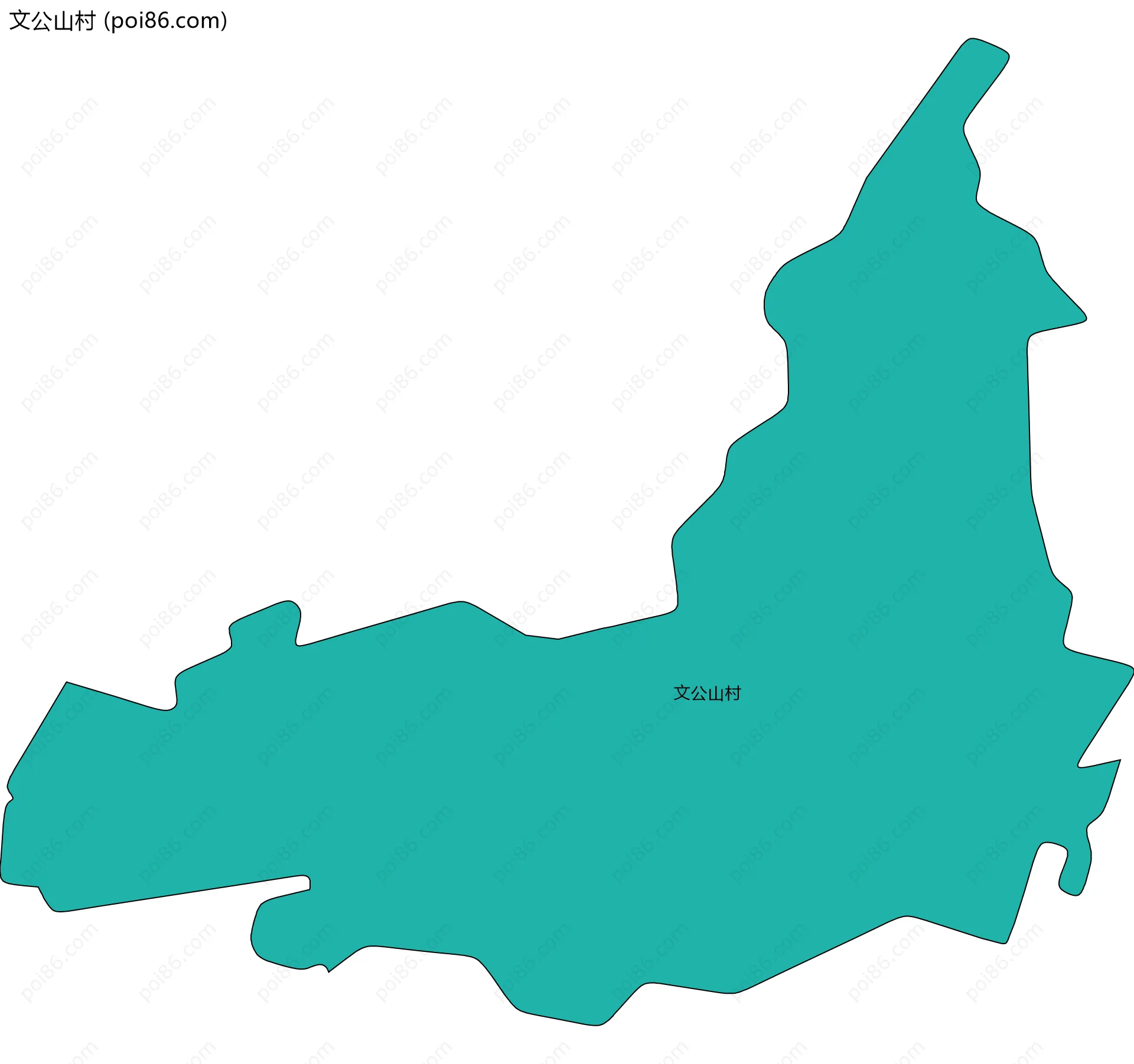 文公山村边界地图