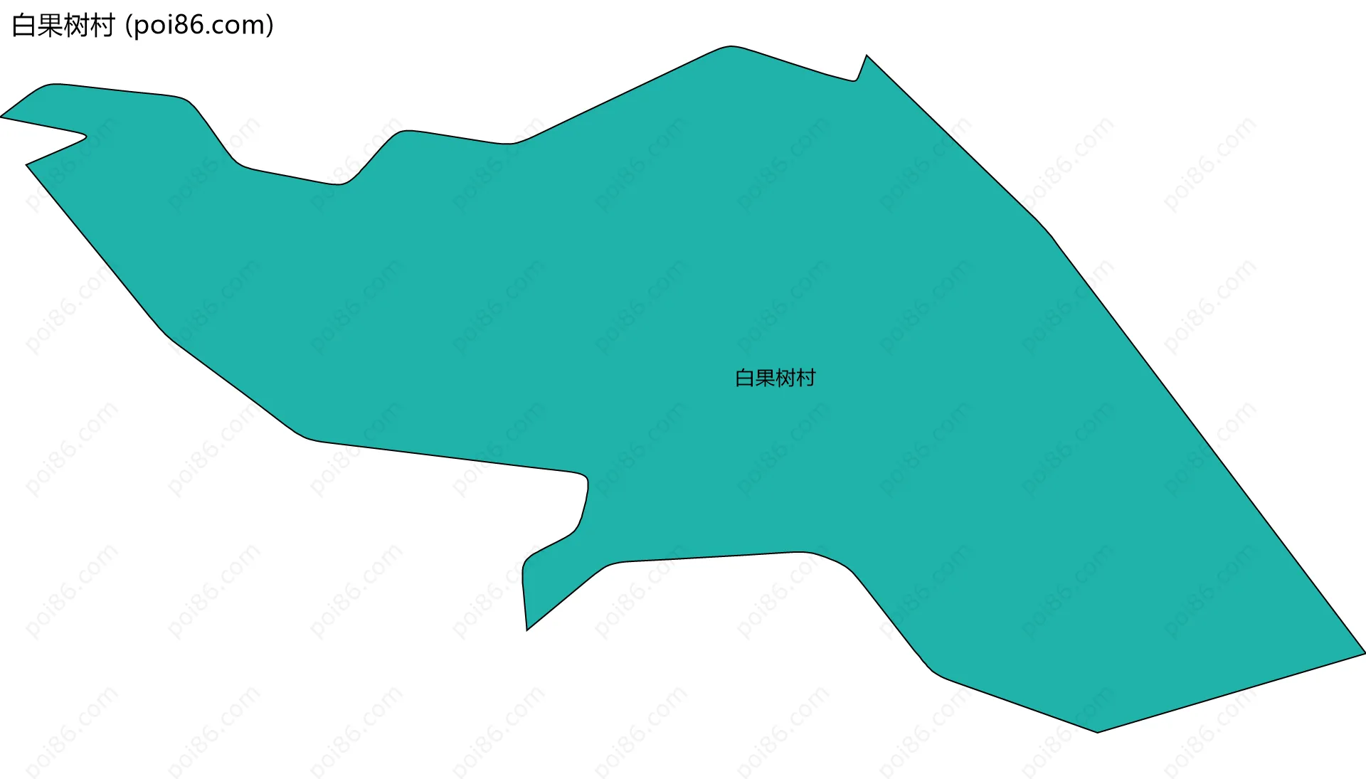 白果树村边界地图