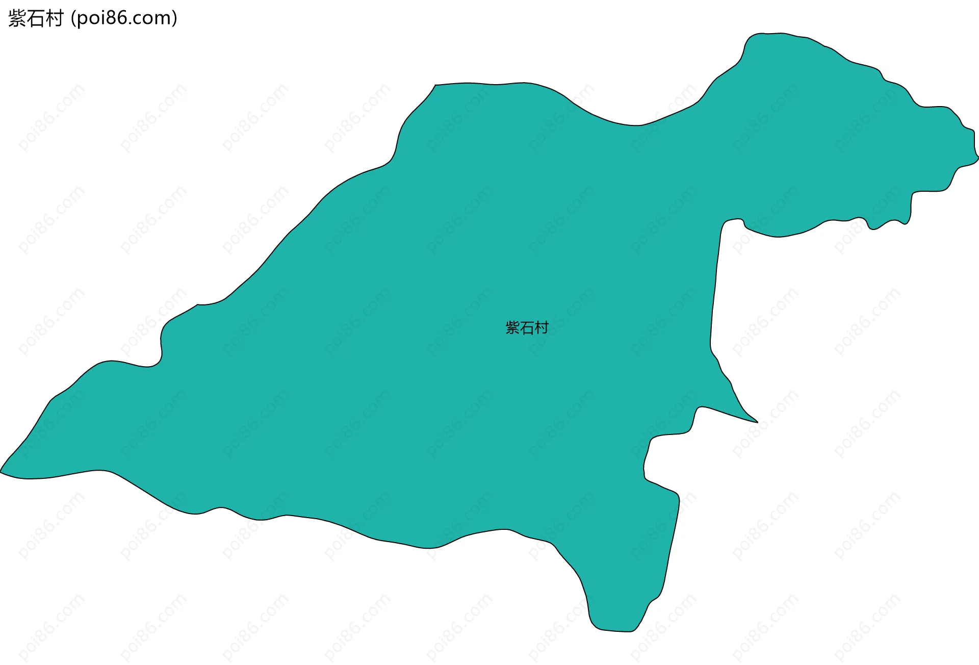 紫石村边界地图