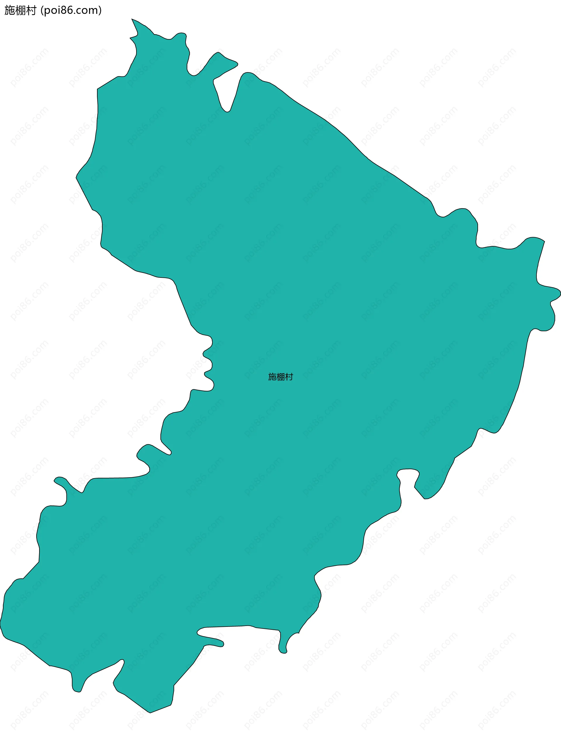 施棚村边界地图