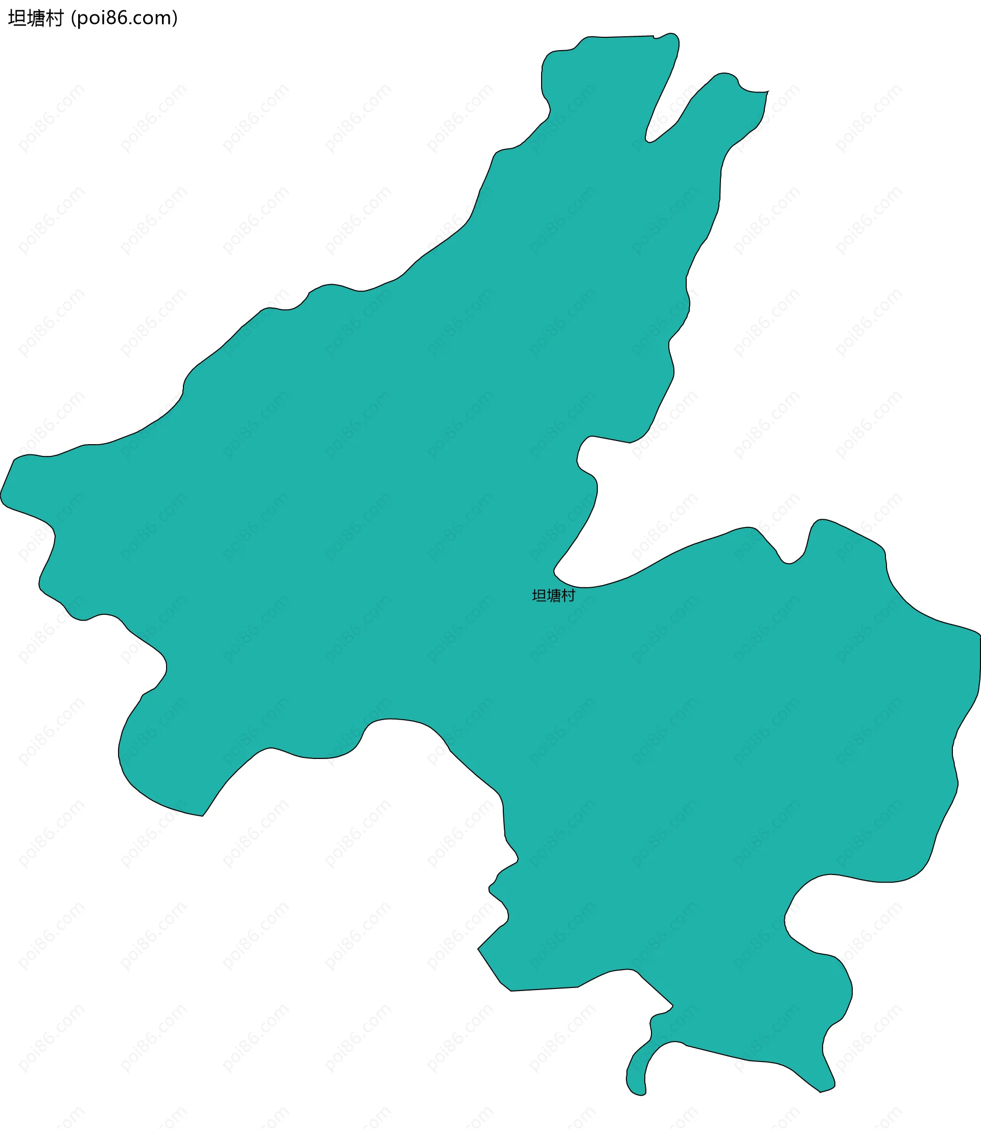 坦塘村边界地图