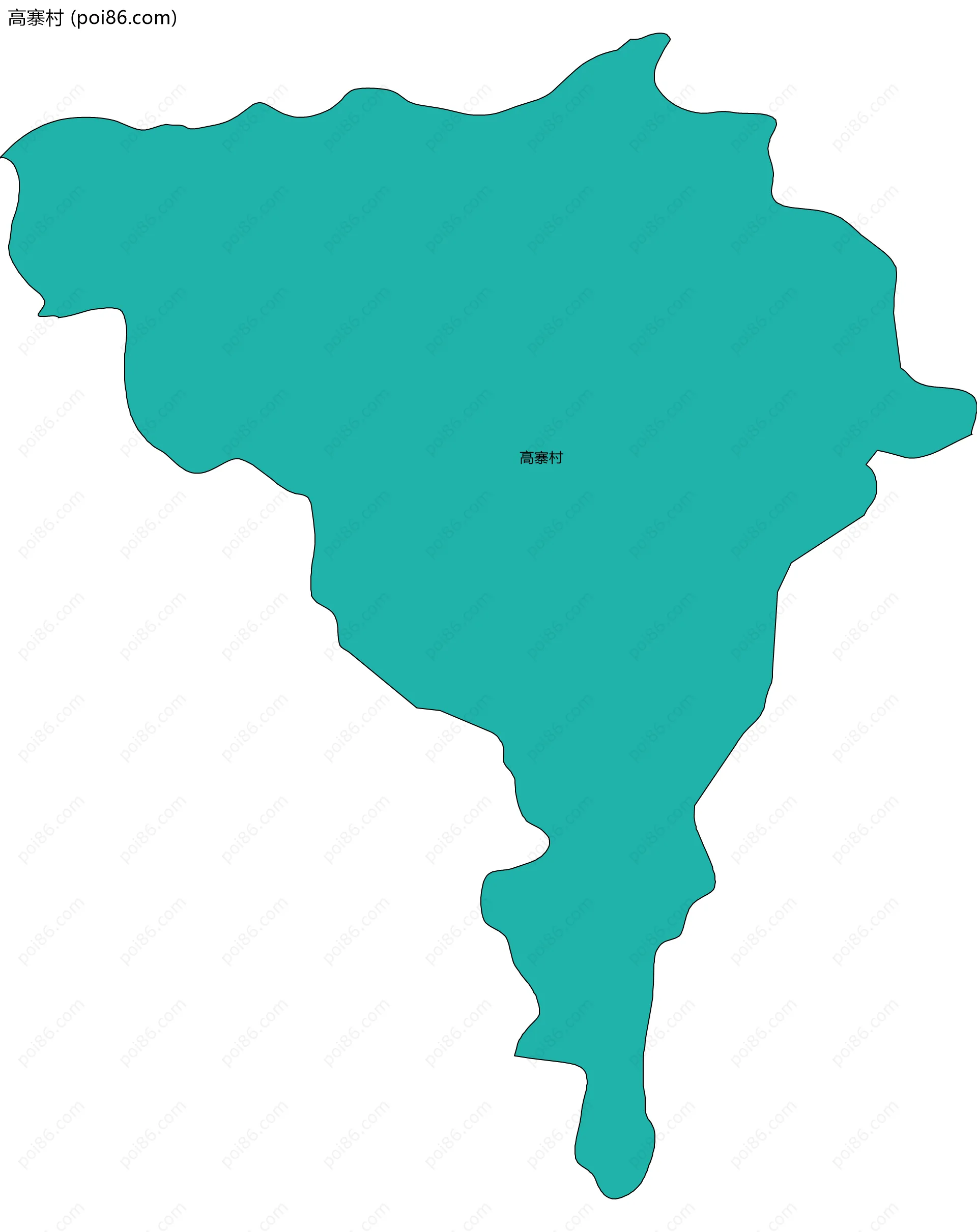 高寨村边界地图
