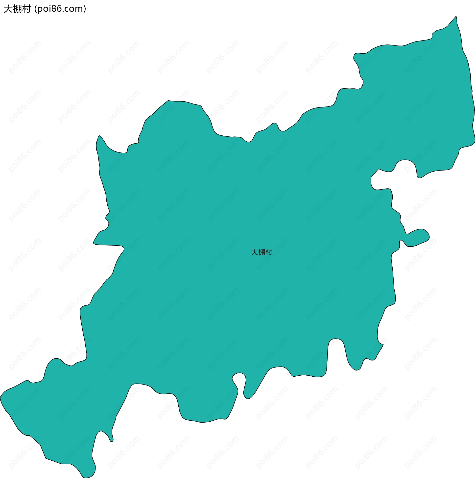 大棚村边界地图