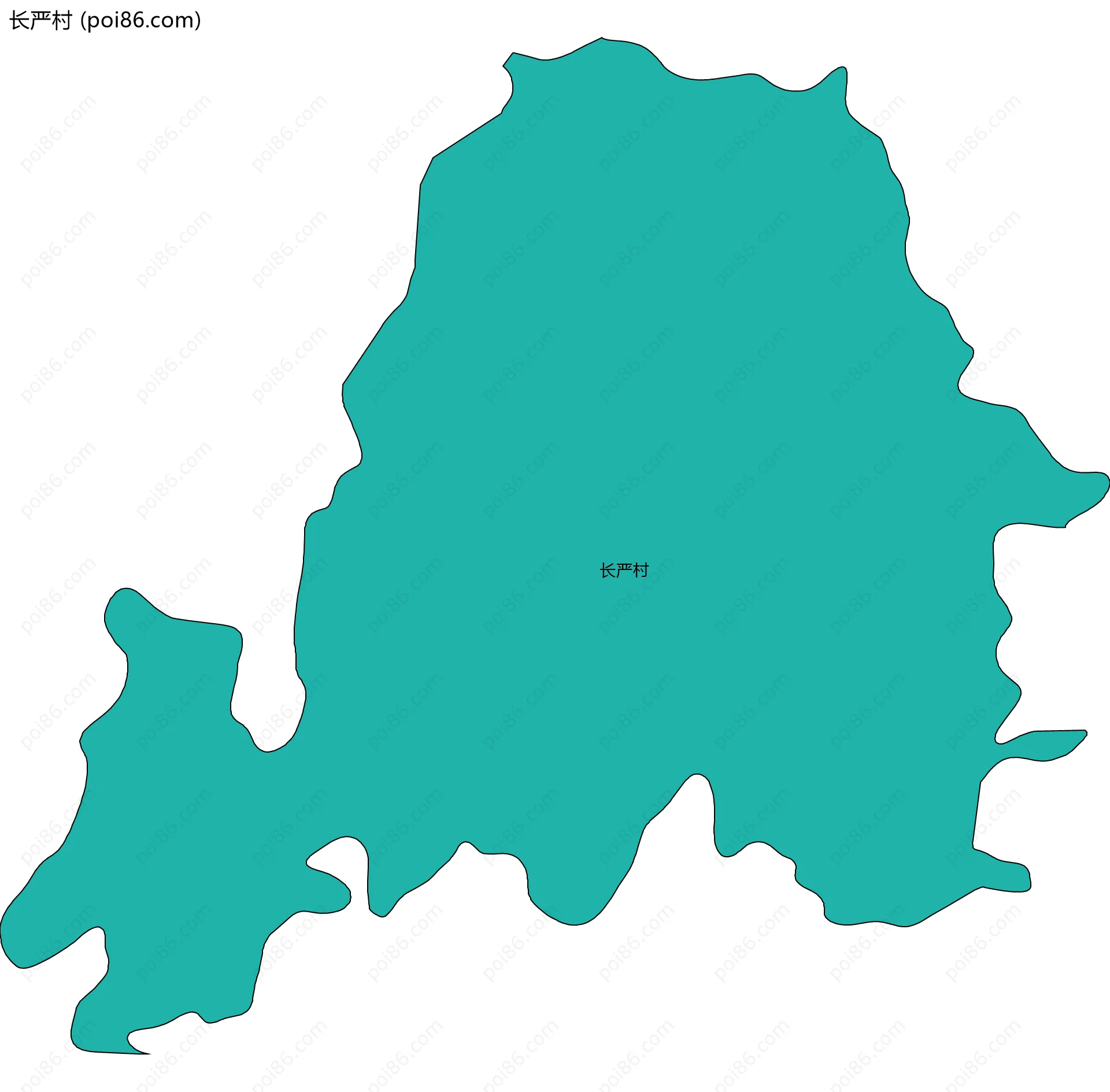 长严村边界地图