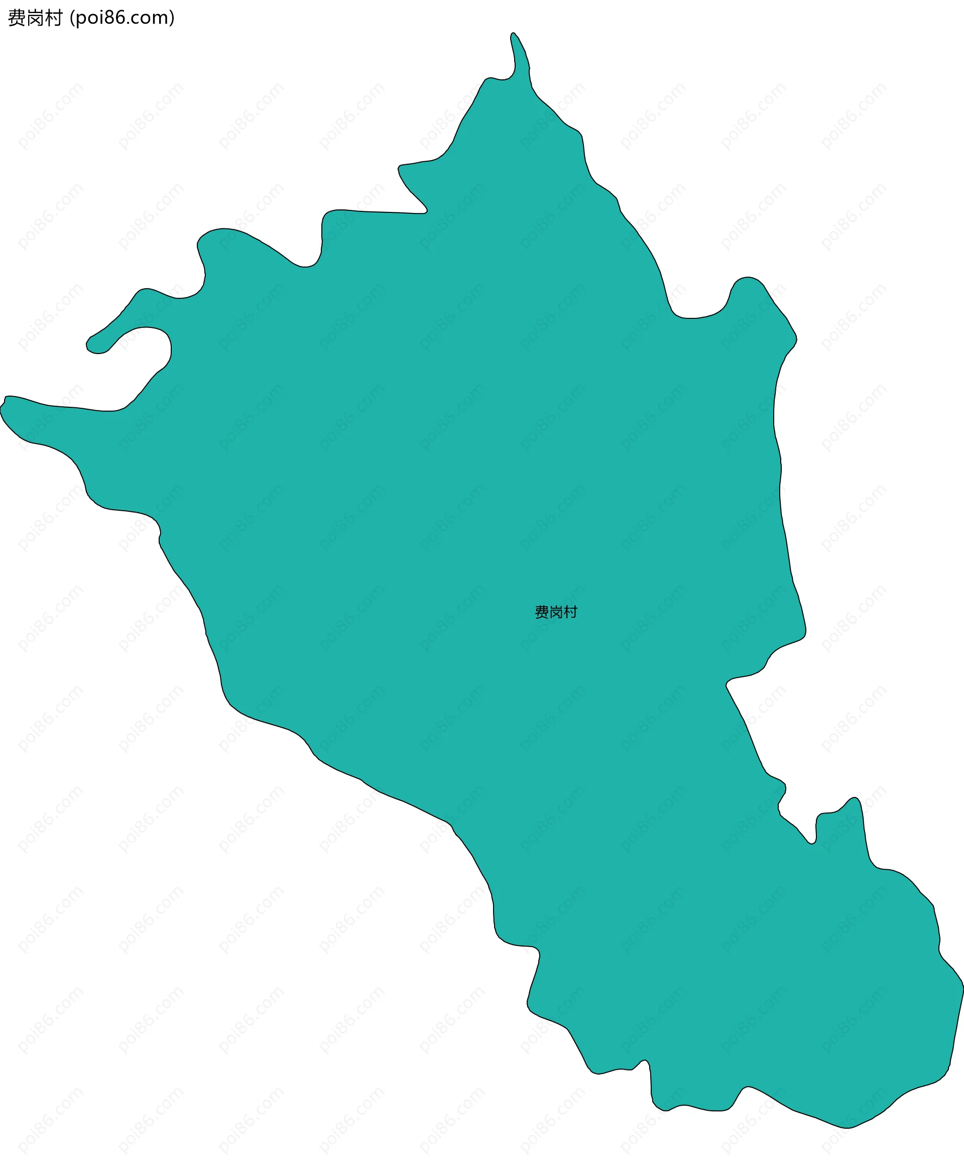 费岗村边界地图