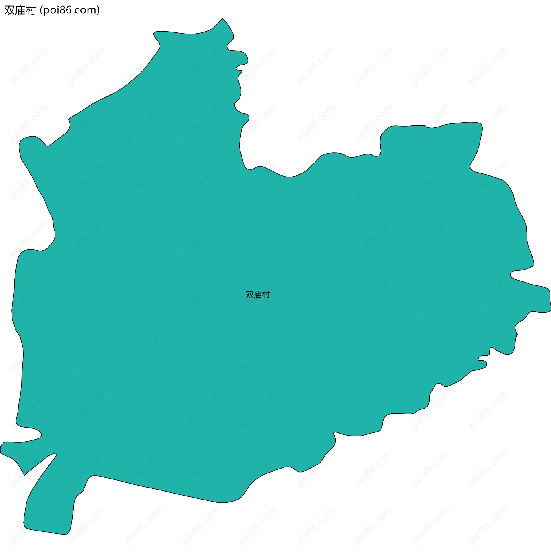 双庙村边界地图