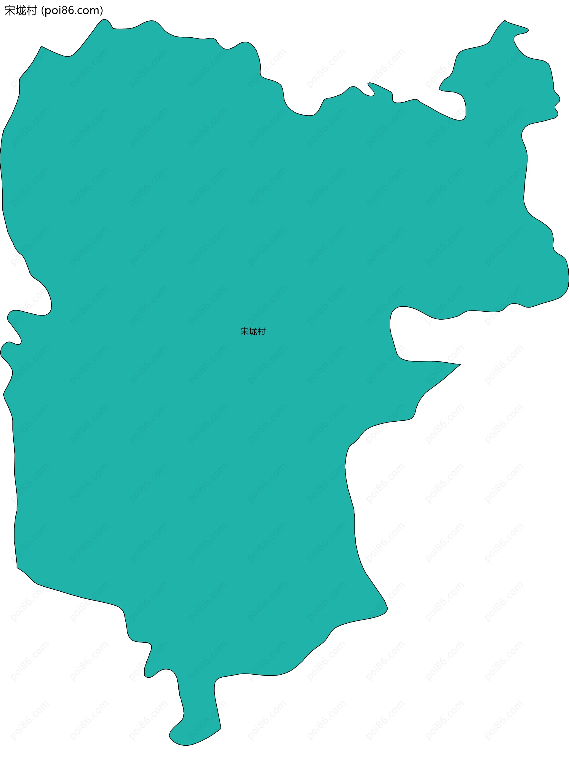 宋垅村边界地图
