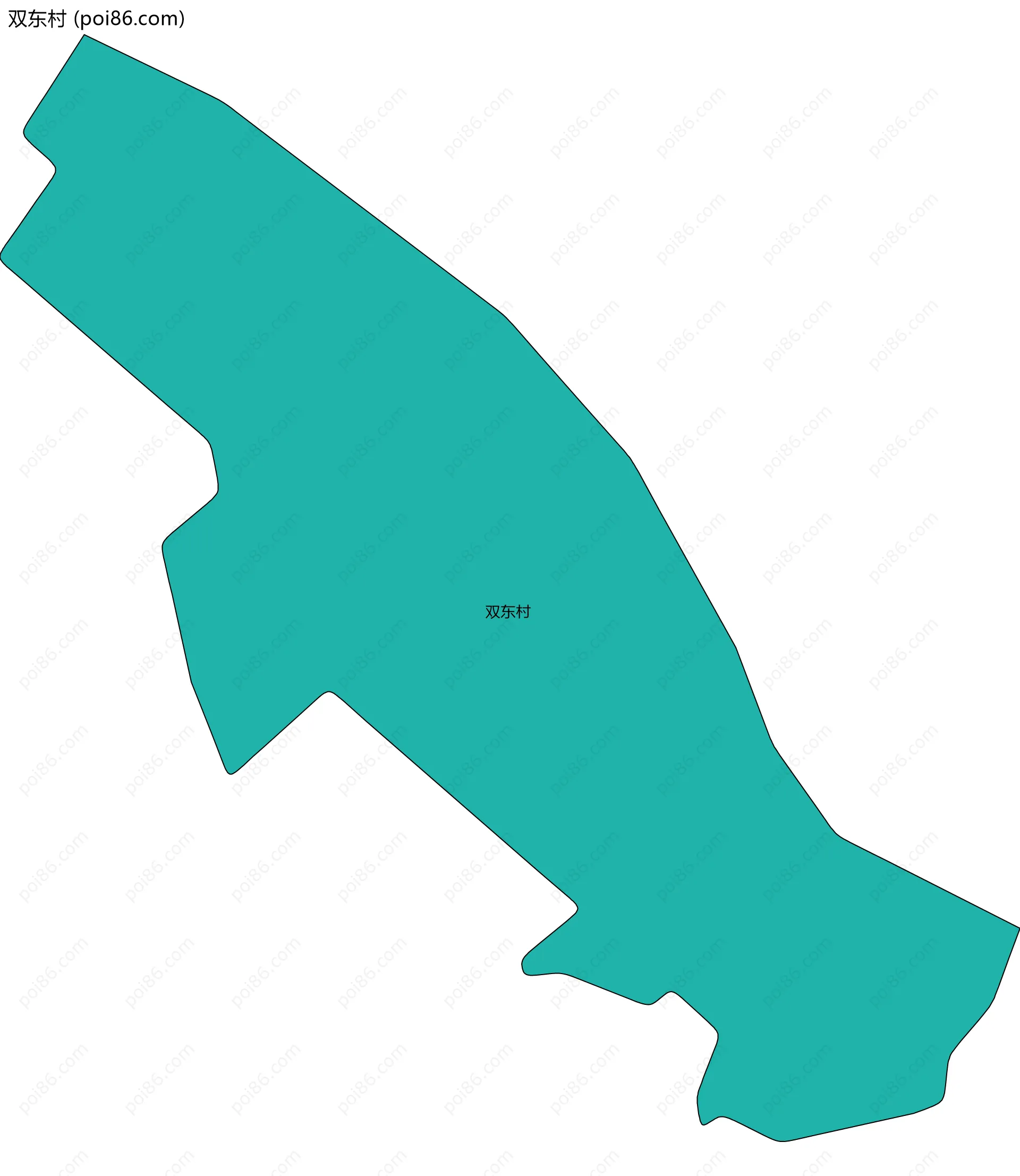 双东村边界地图