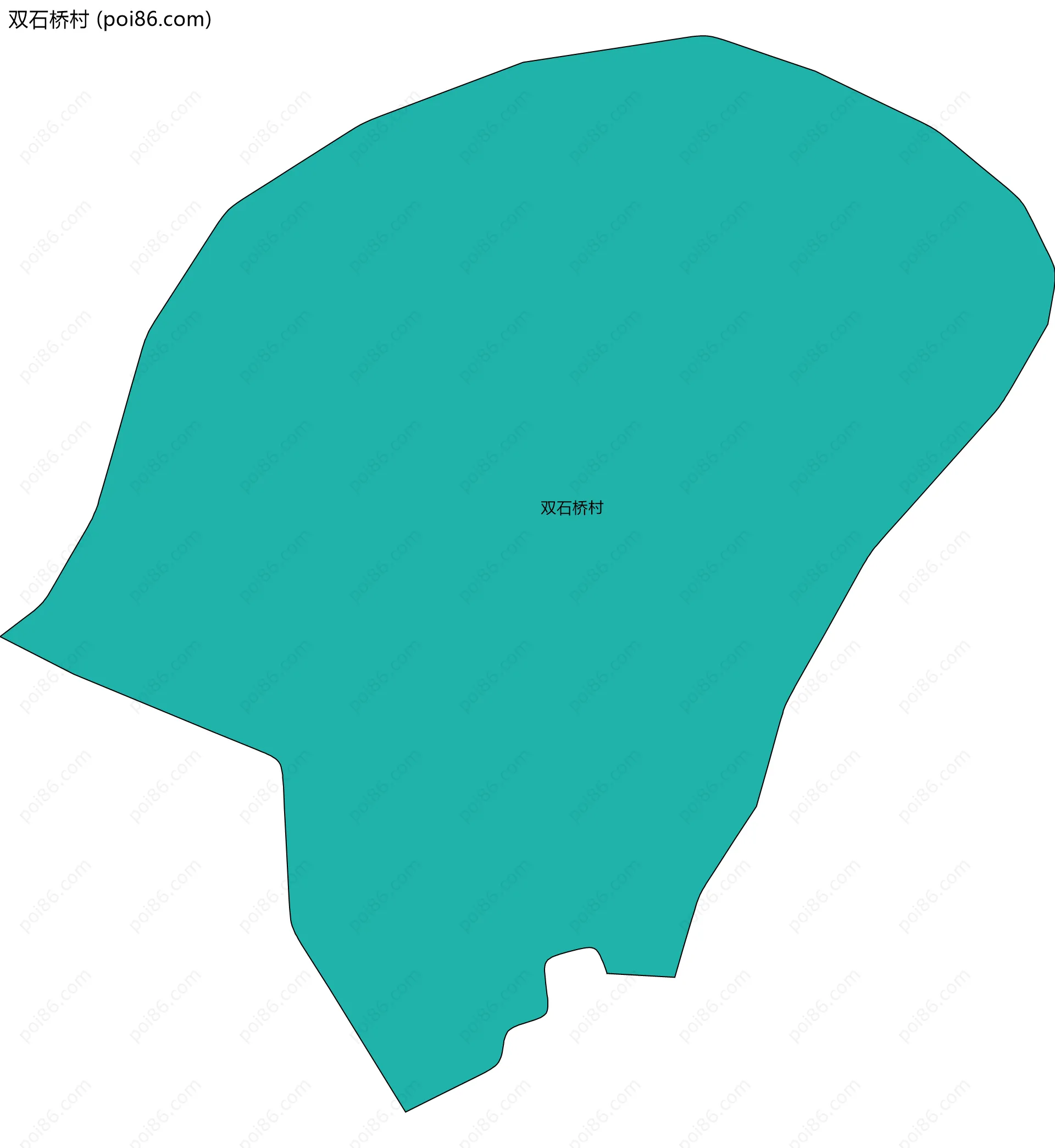 双石桥村边界地图