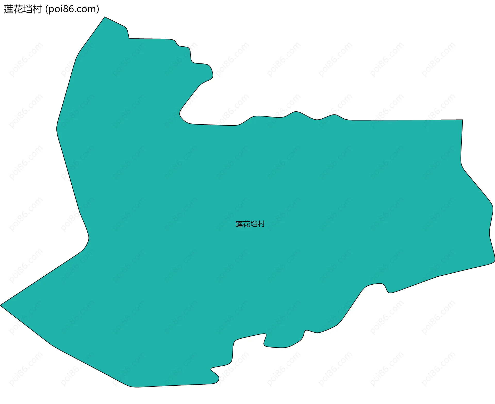 莲花垱村边界地图