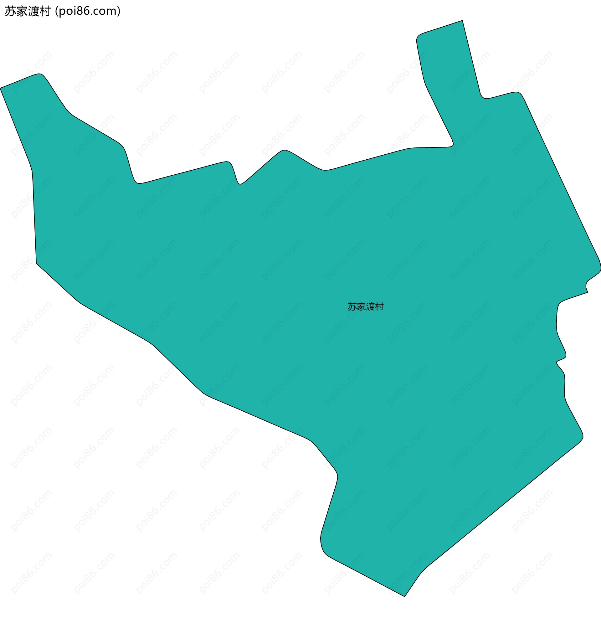 苏家渡村边界地图