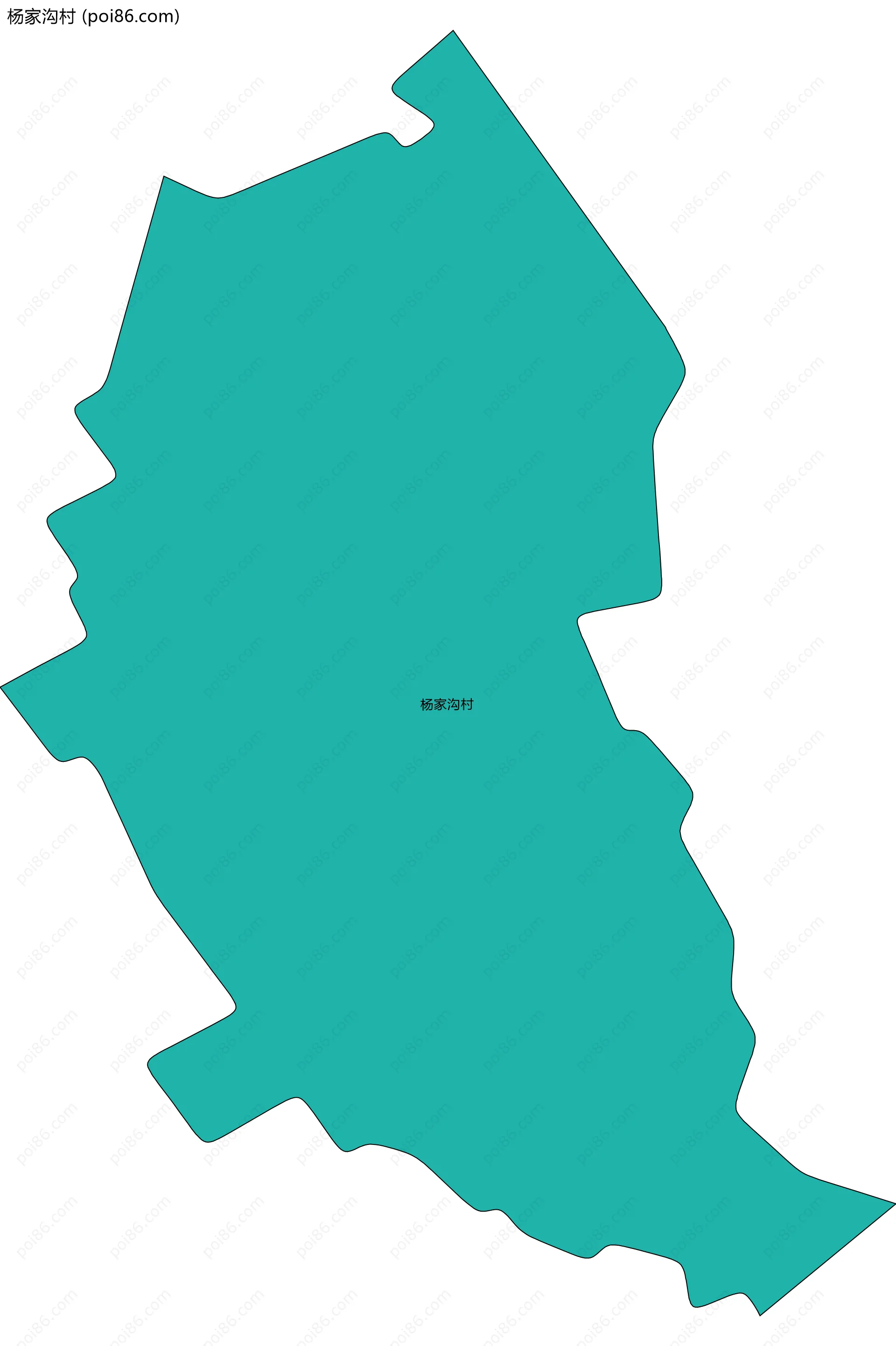 杨家沟村边界地图