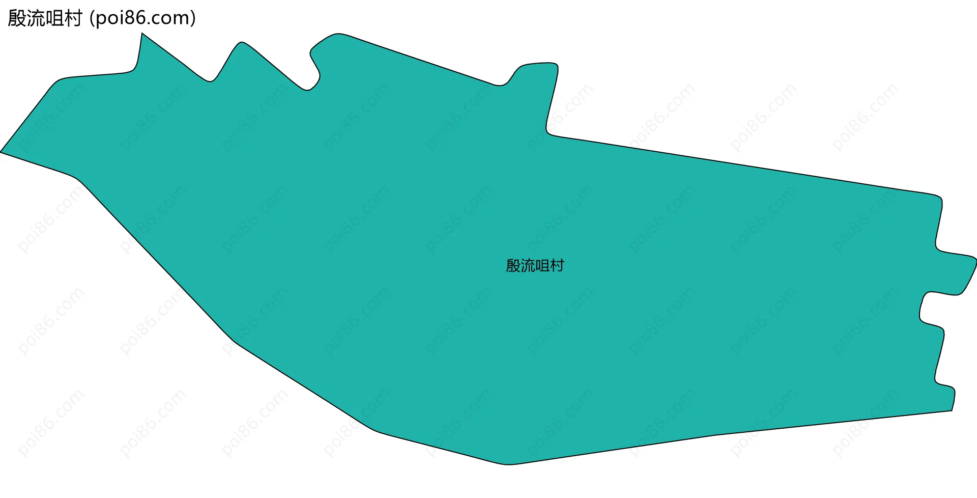 殷流咀村边界地图