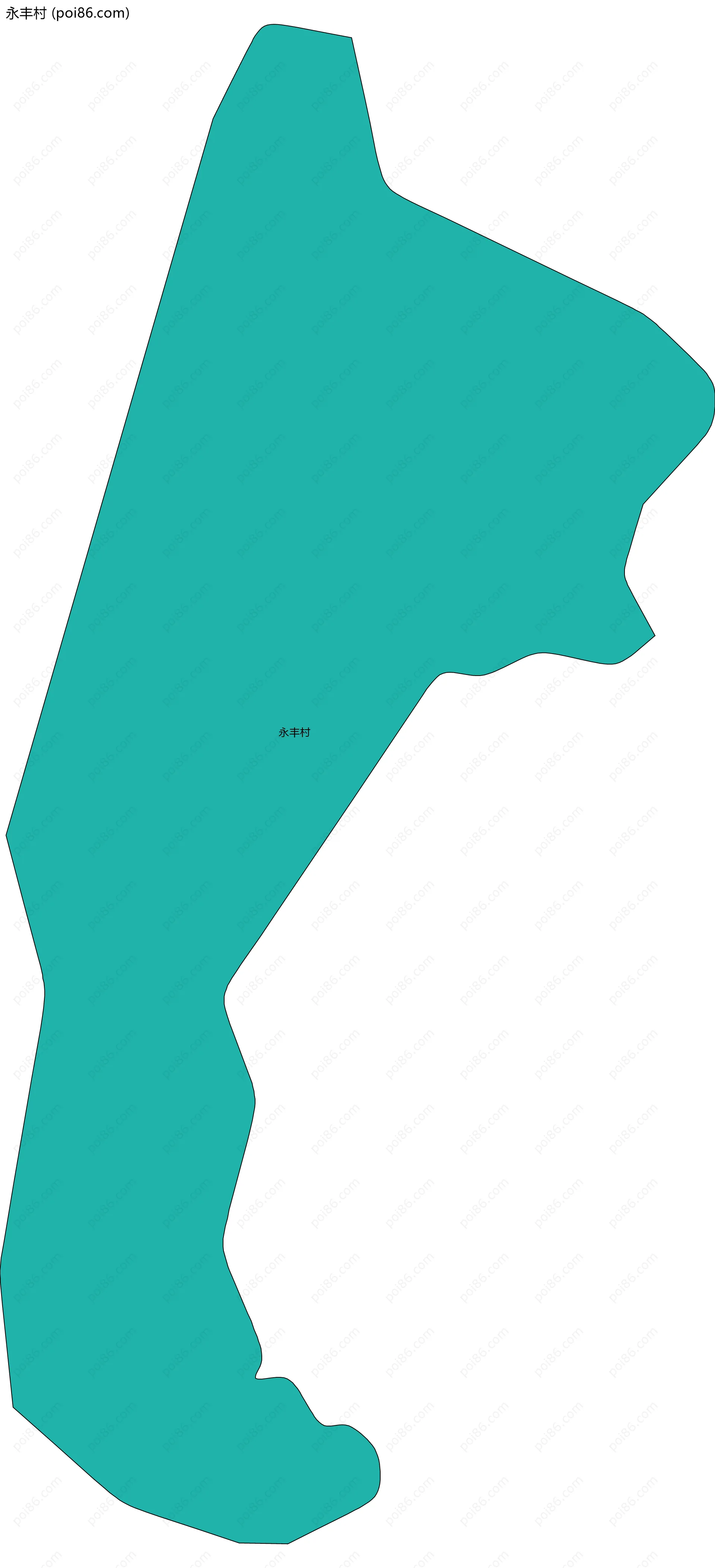 永丰村边界地图