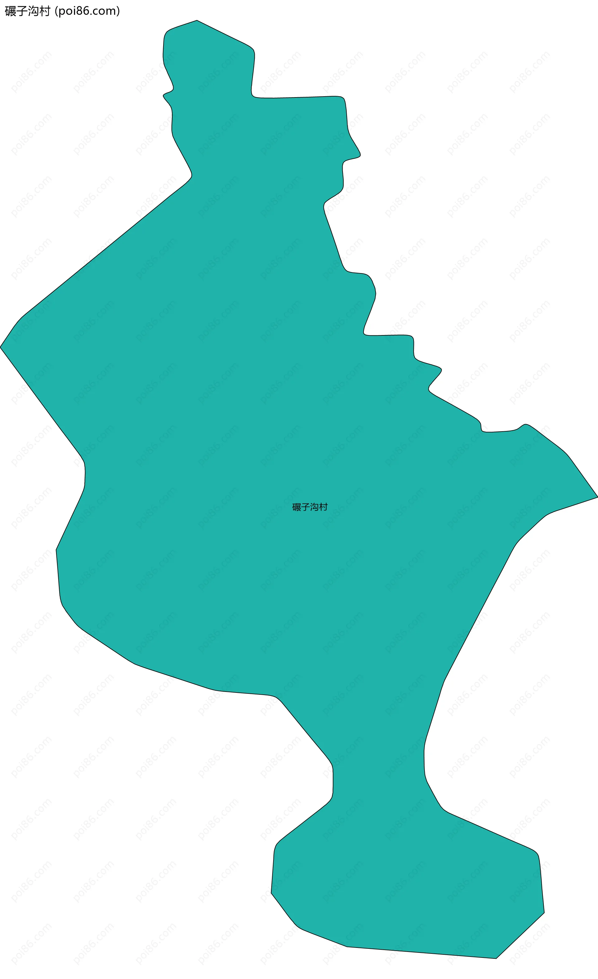 碾子沟村边界地图