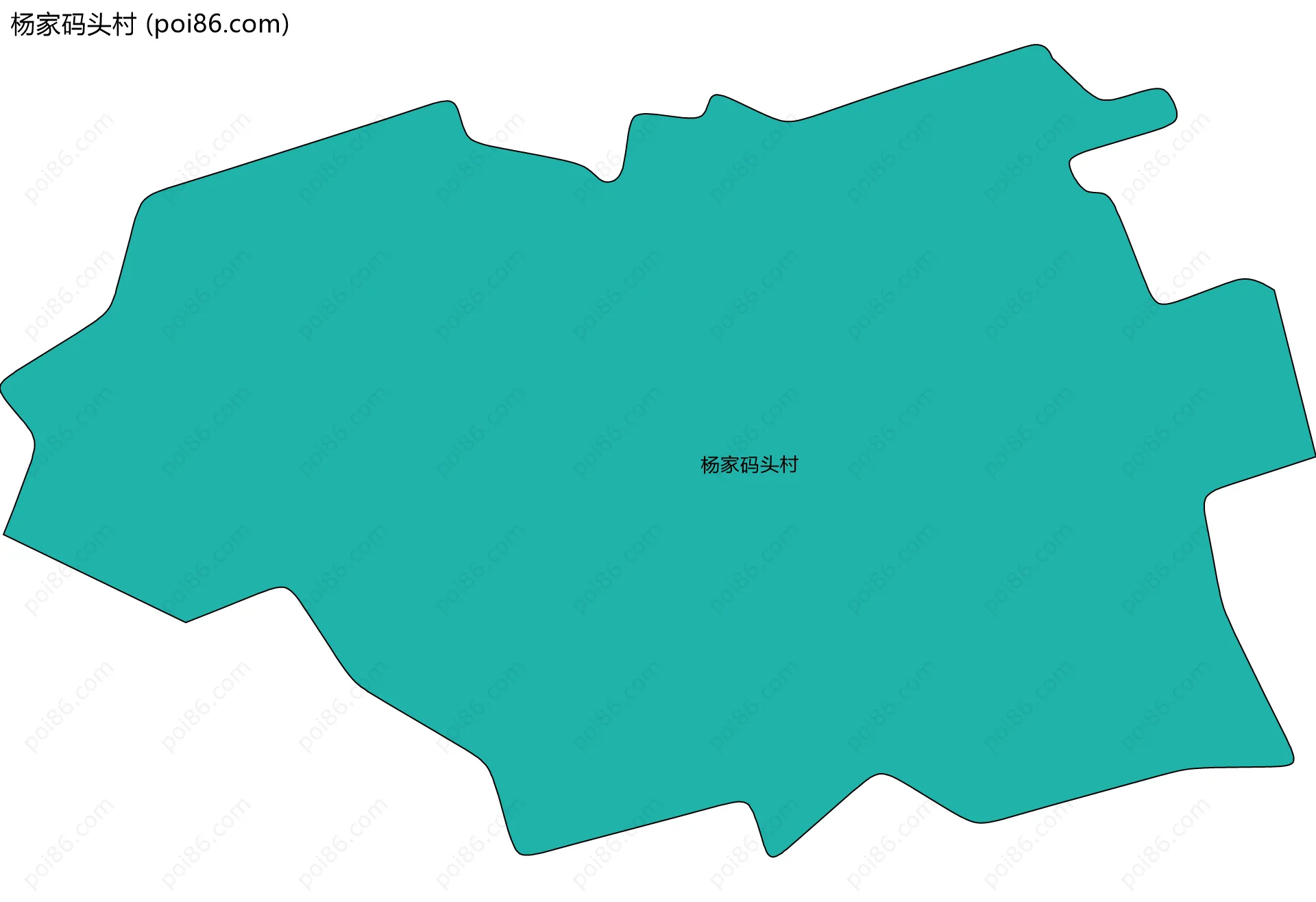 杨家码头村边界地图