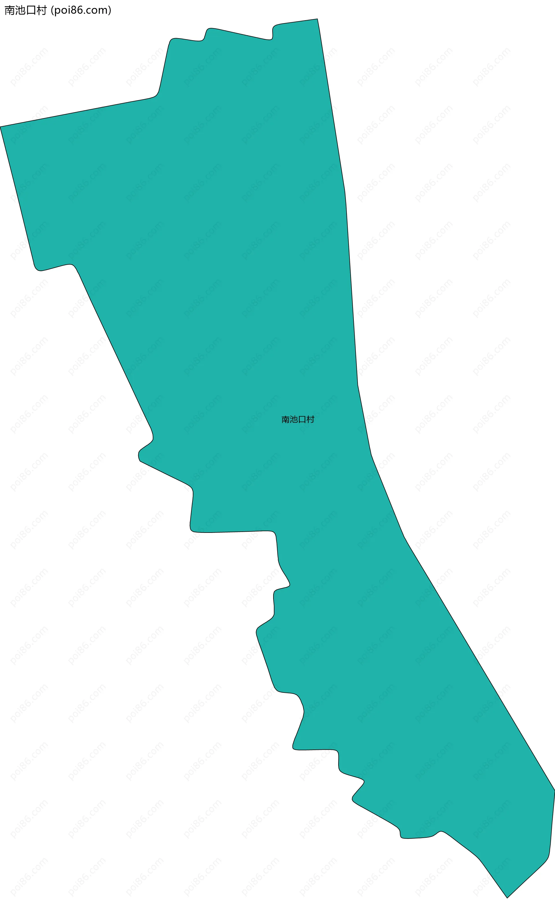 南池口村边界地图