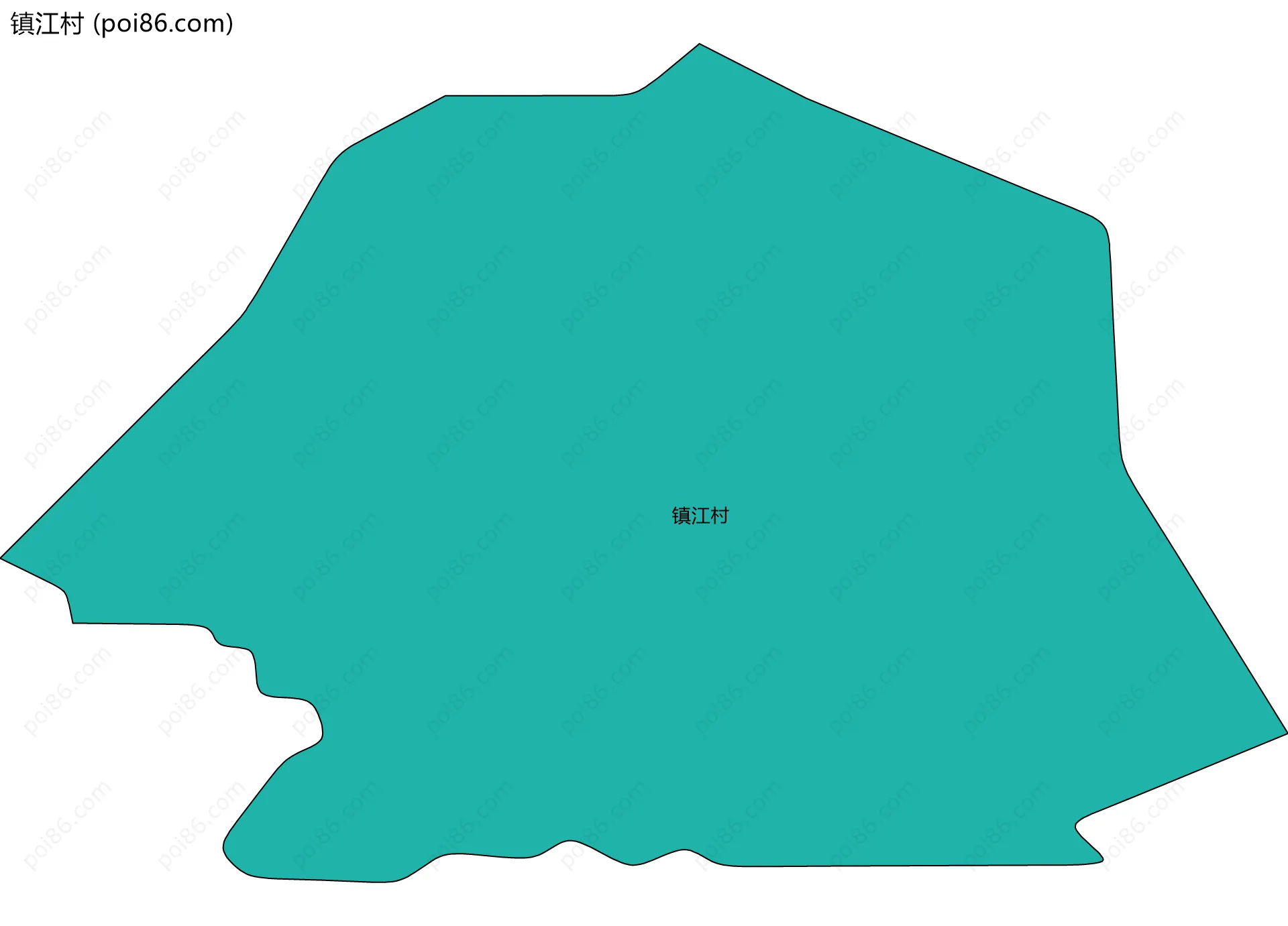 镇江村边界地图