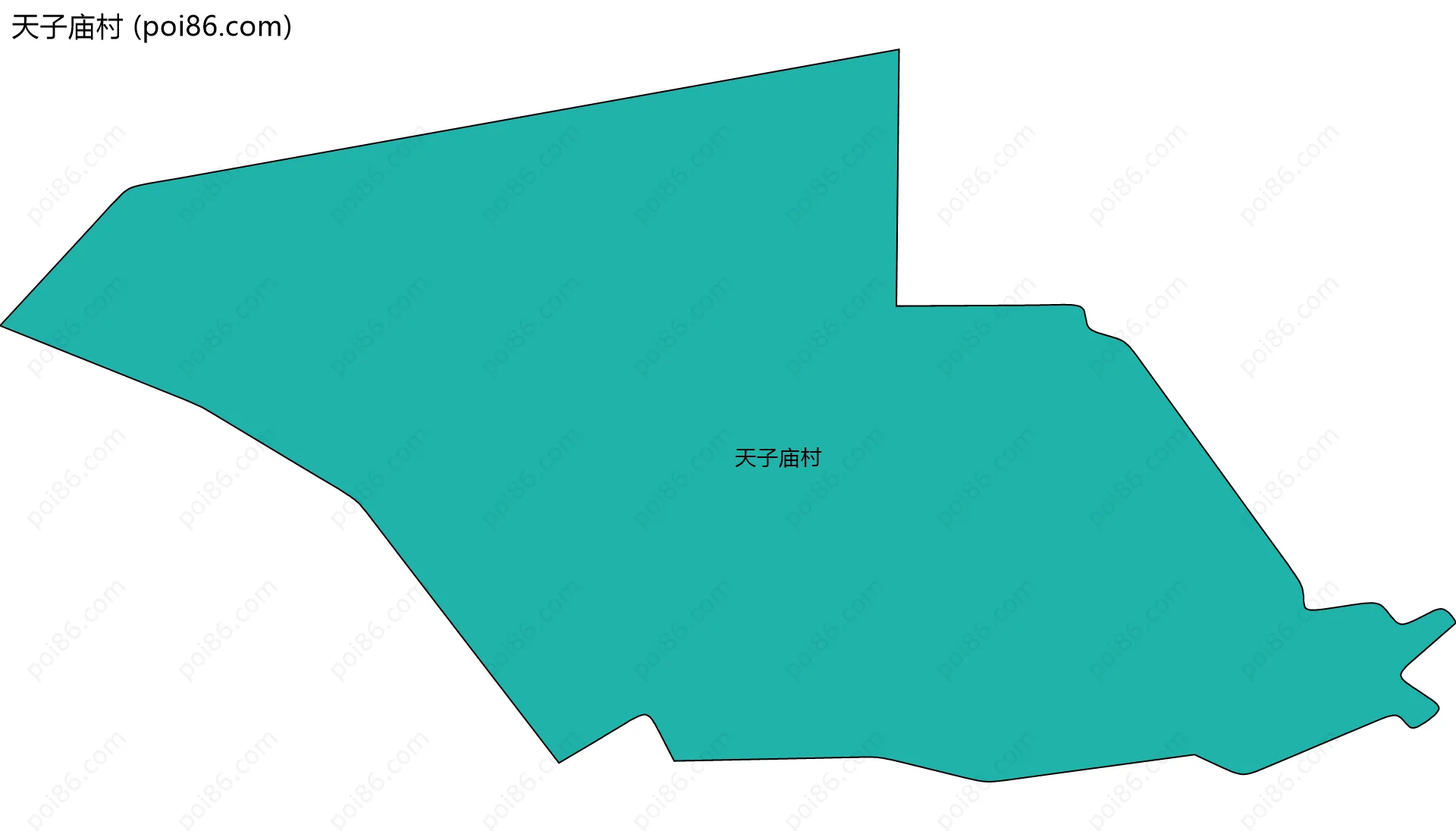 天子庙村边界地图