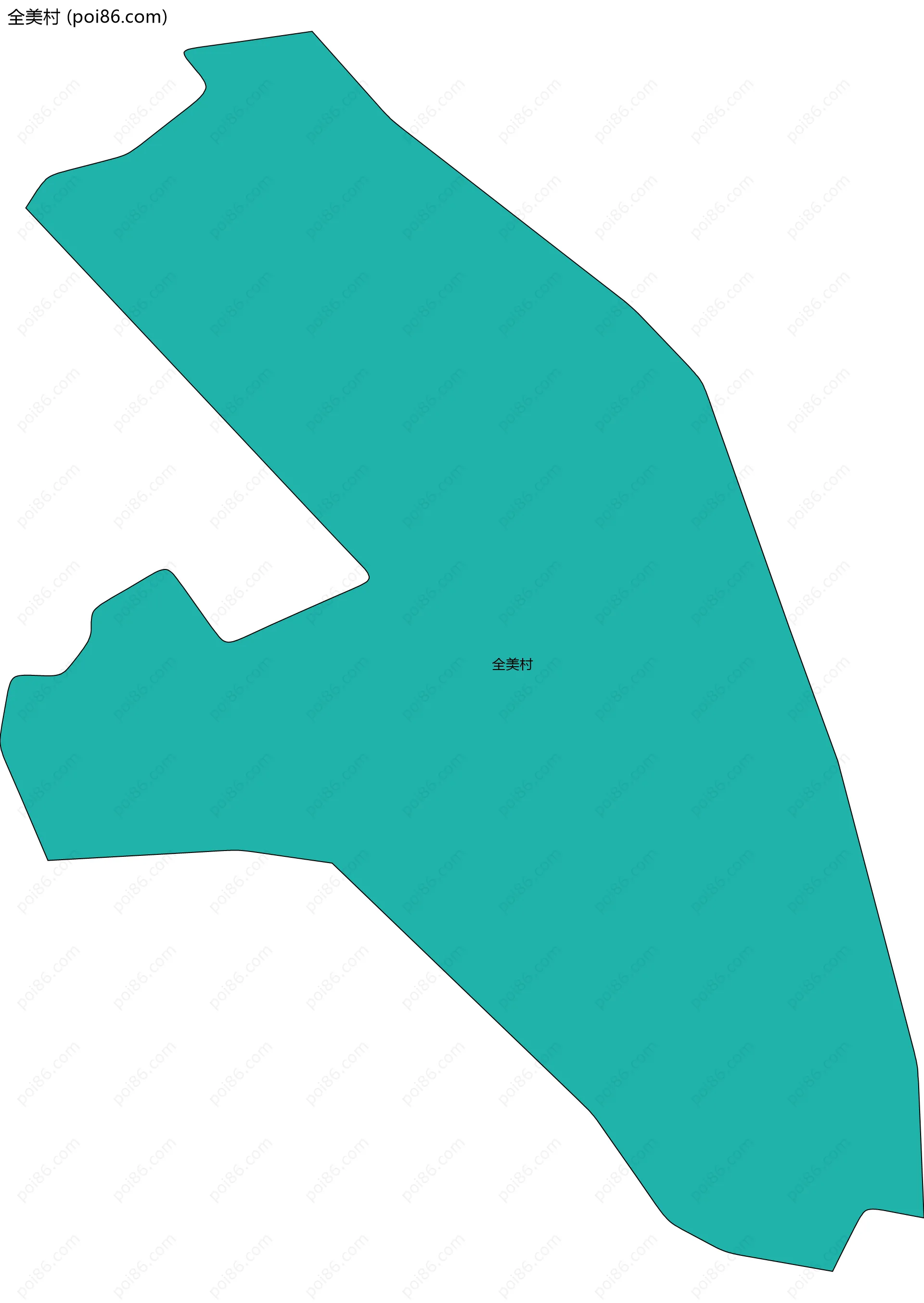 全美村边界地图