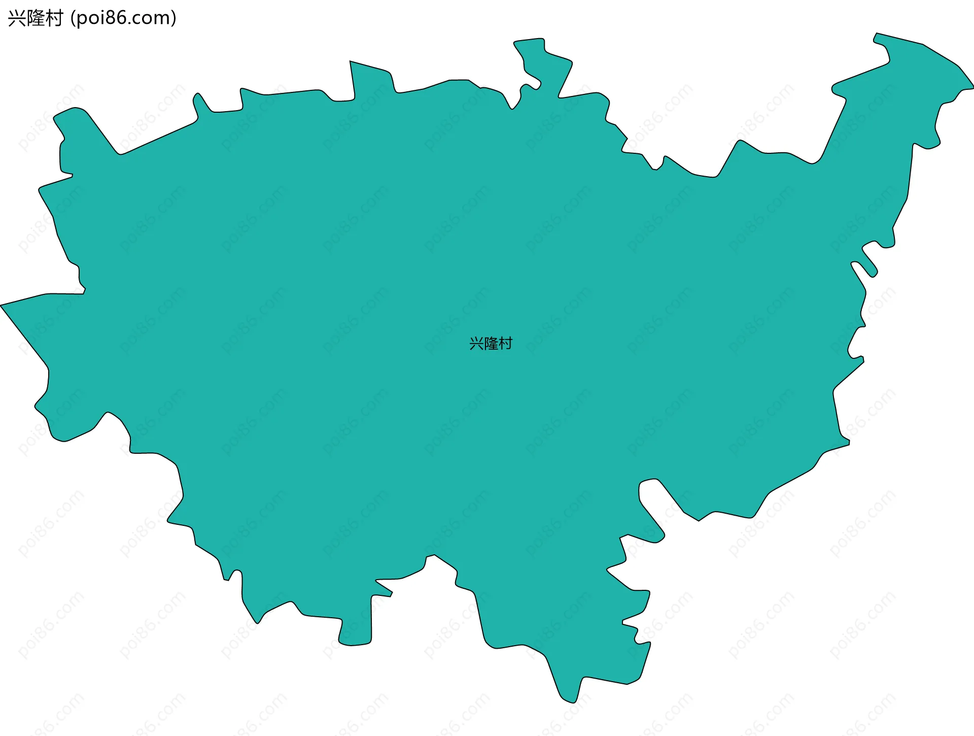 兴隆村边界地图