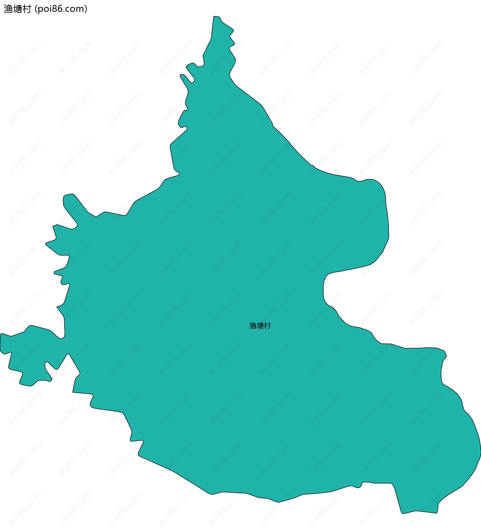 渔塘村边界地图