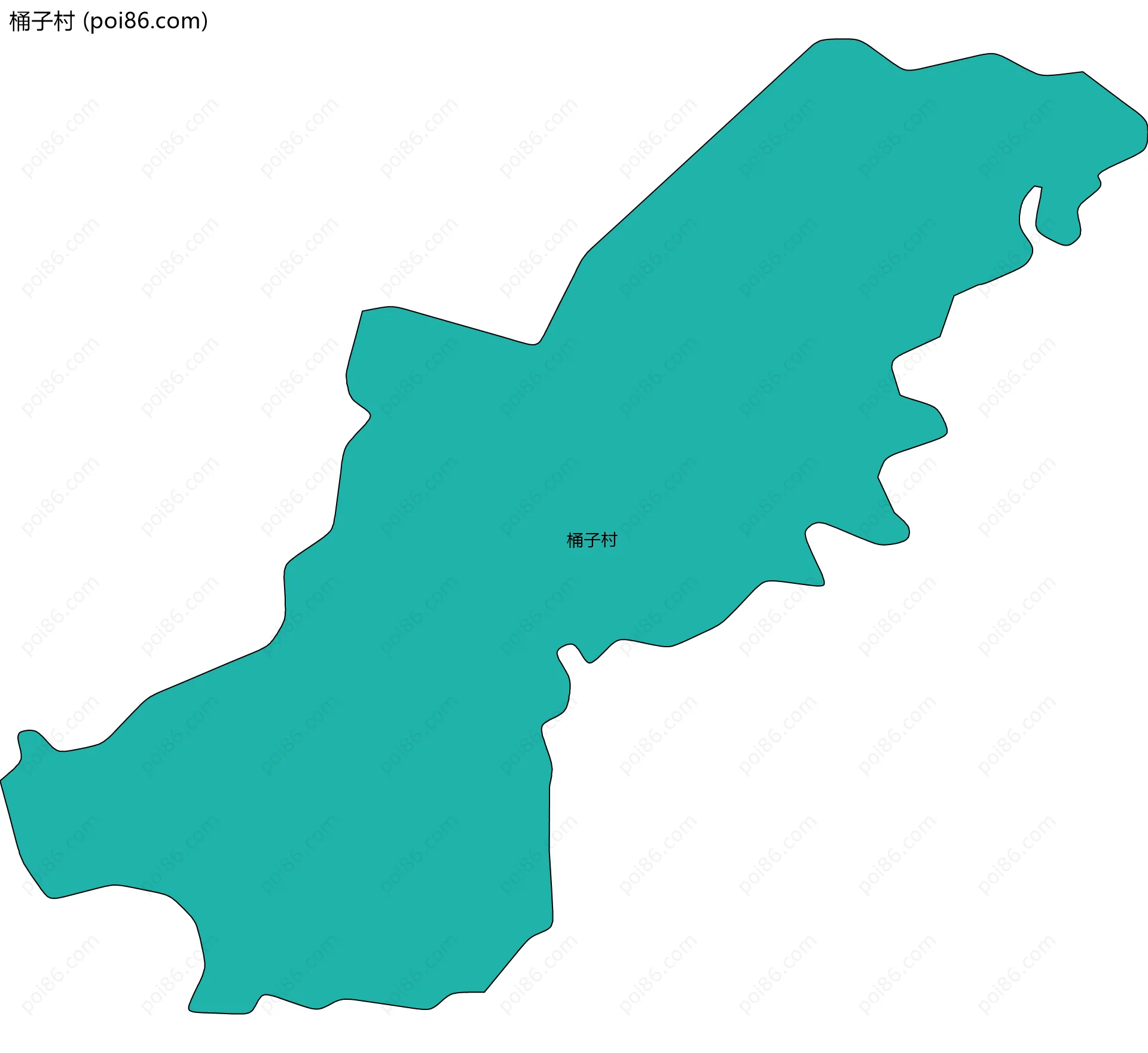 桶子村边界地图