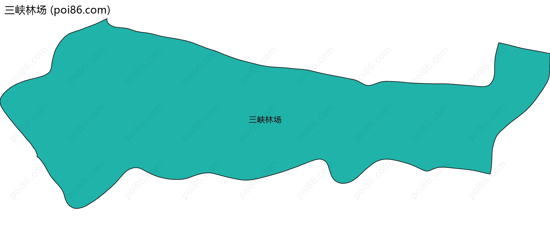 三峡林场边界地图