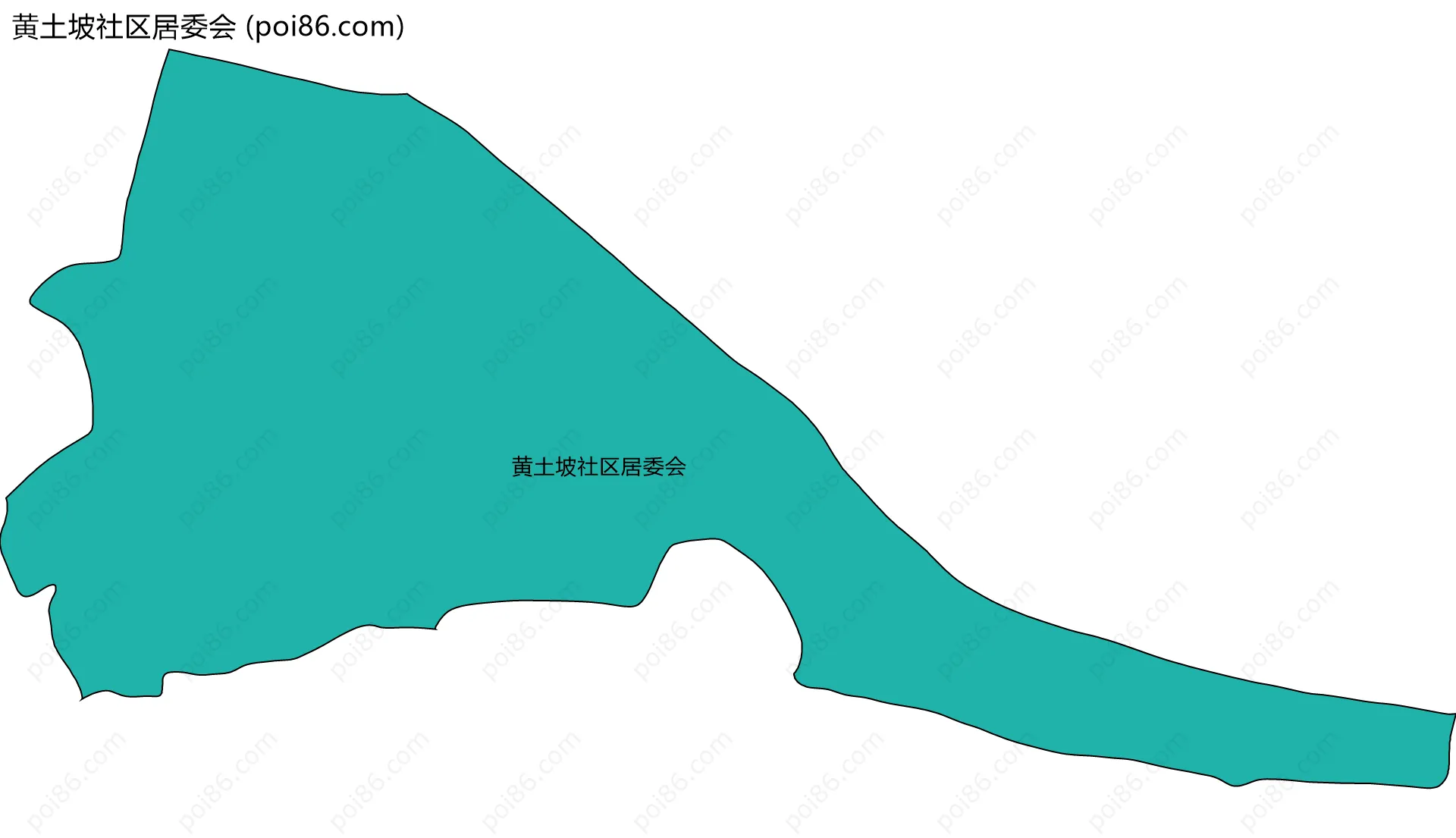 黄土坡社区居委会边界地图