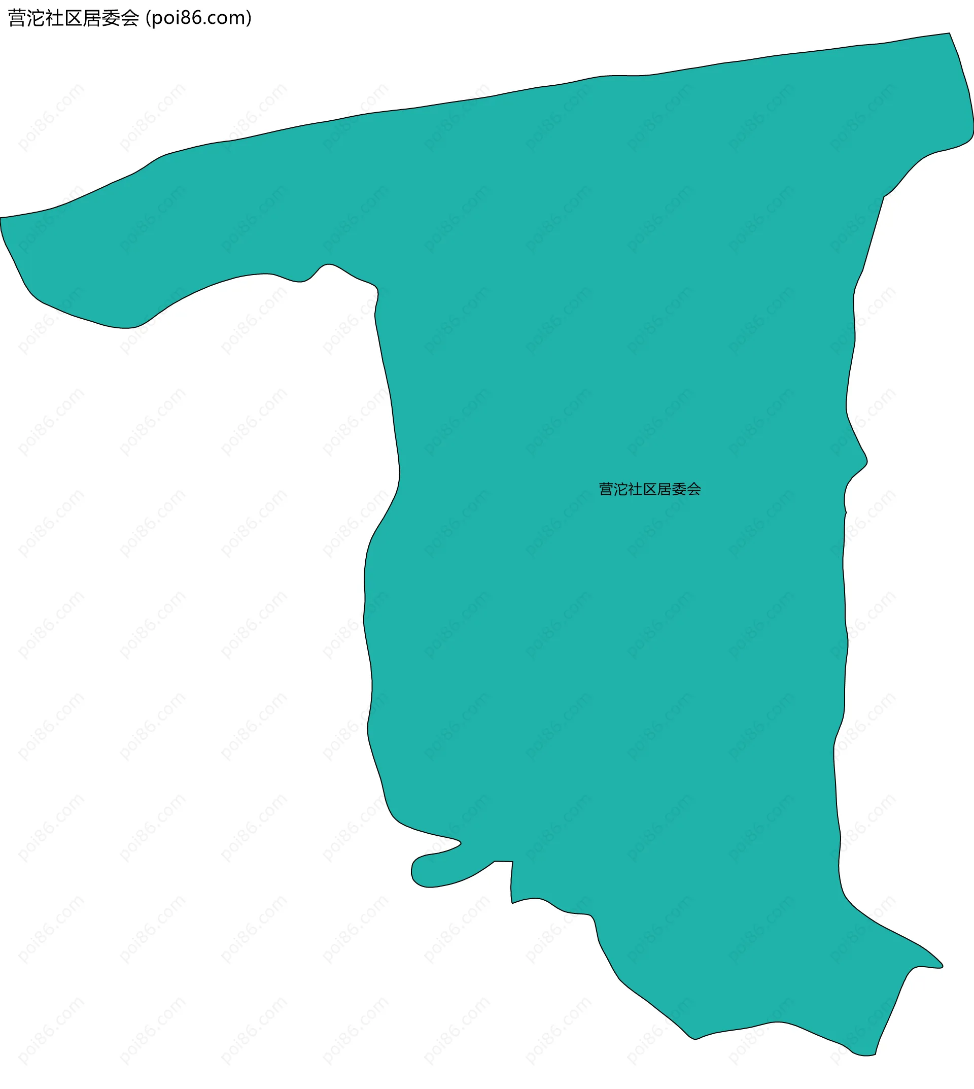 营沱社区居委会边界地图