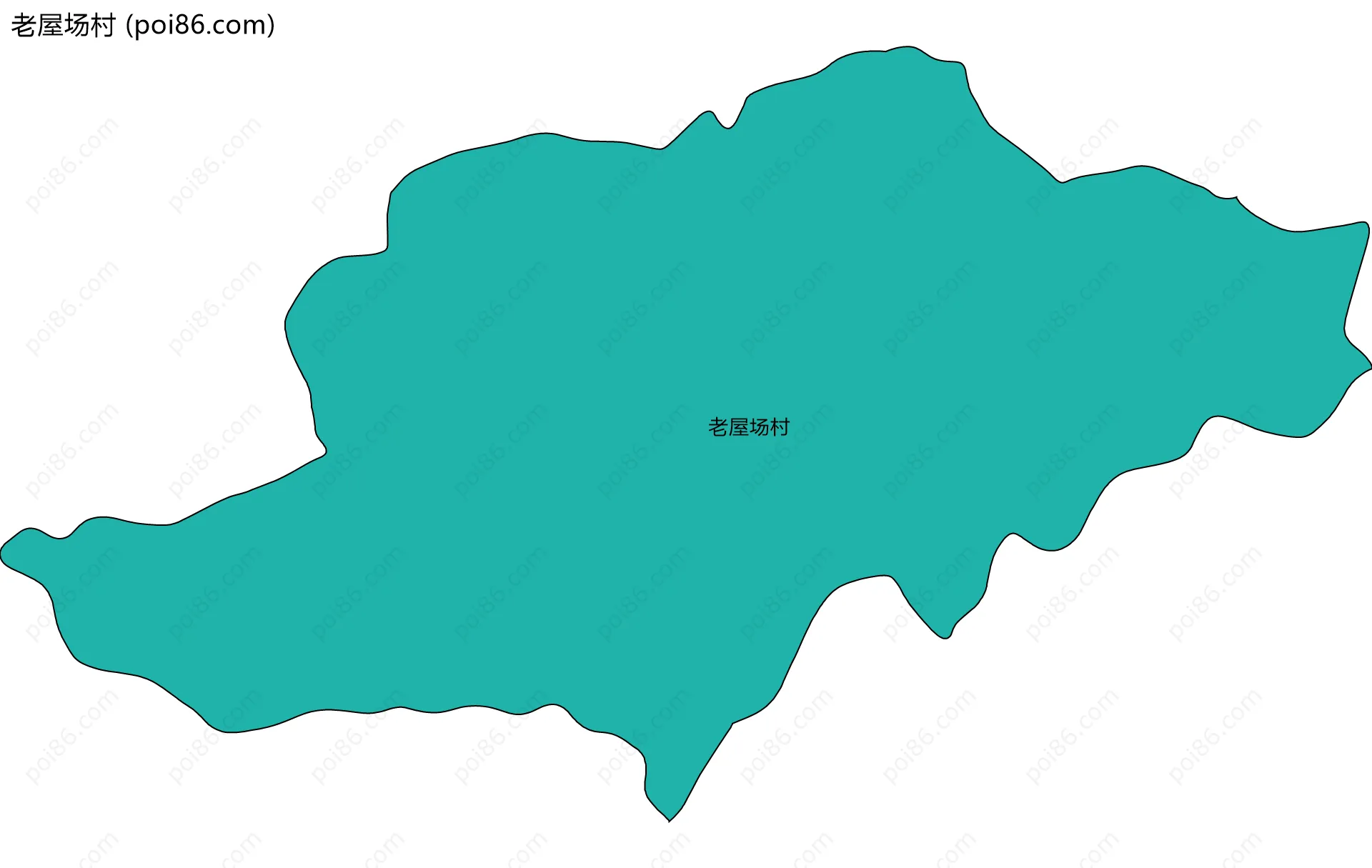 老屋场村边界地图