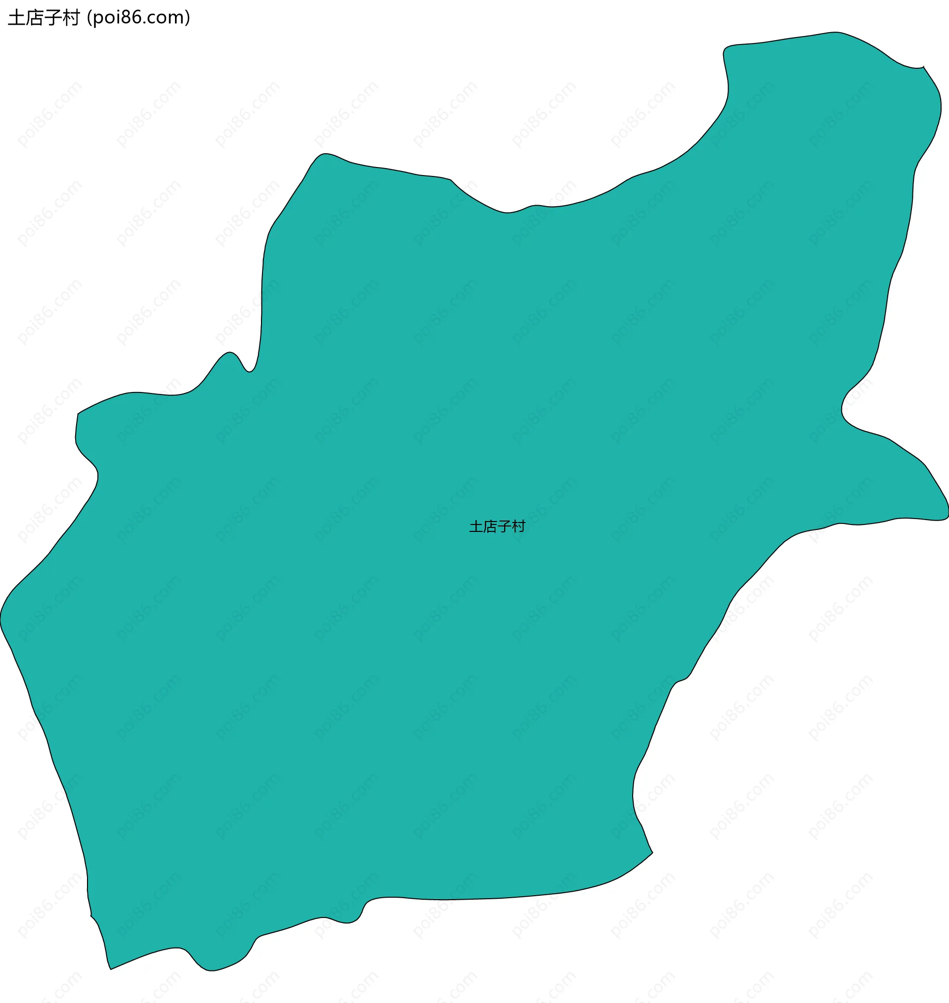 土店子村边界地图