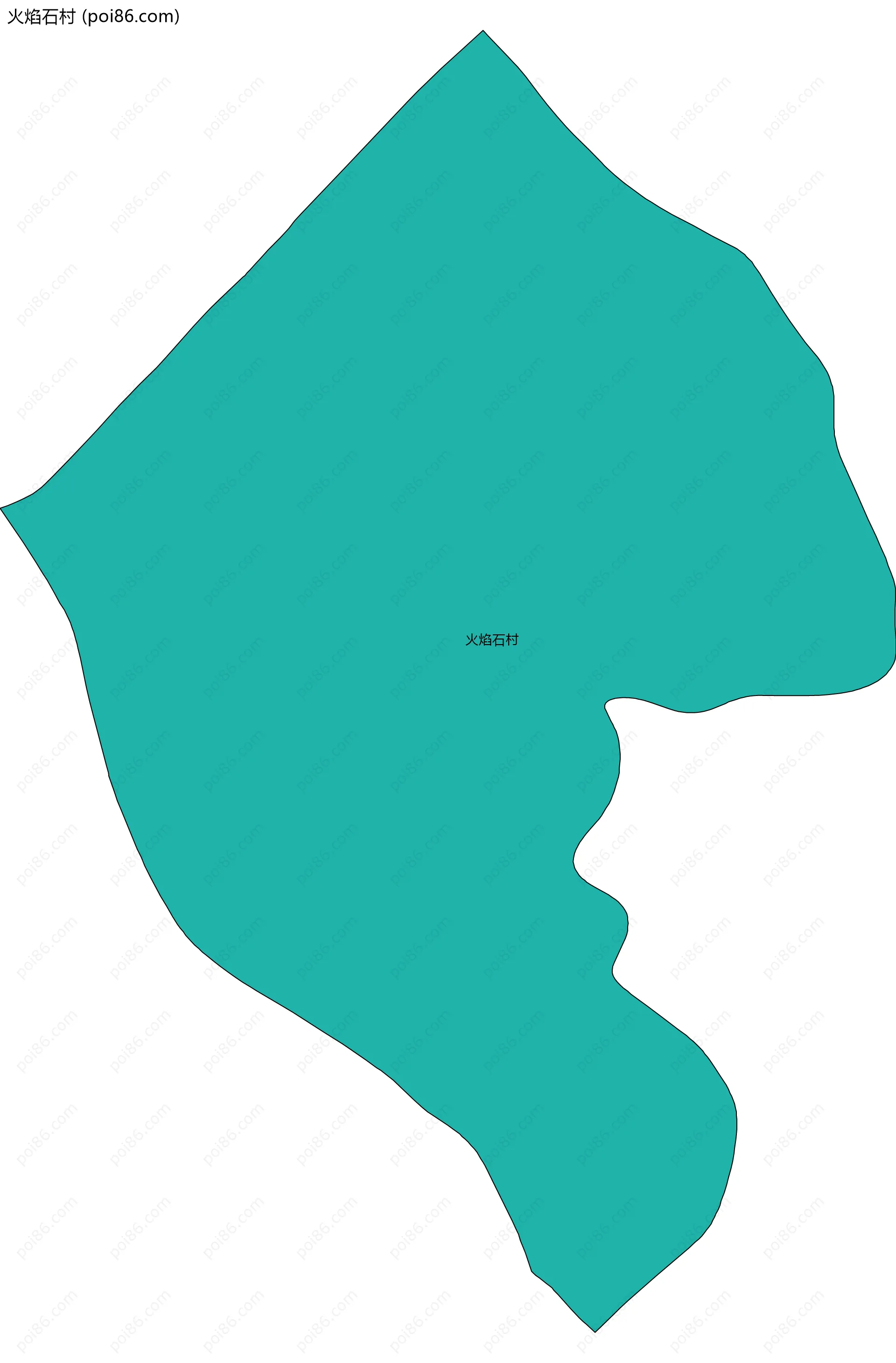 火焰石村边界地图